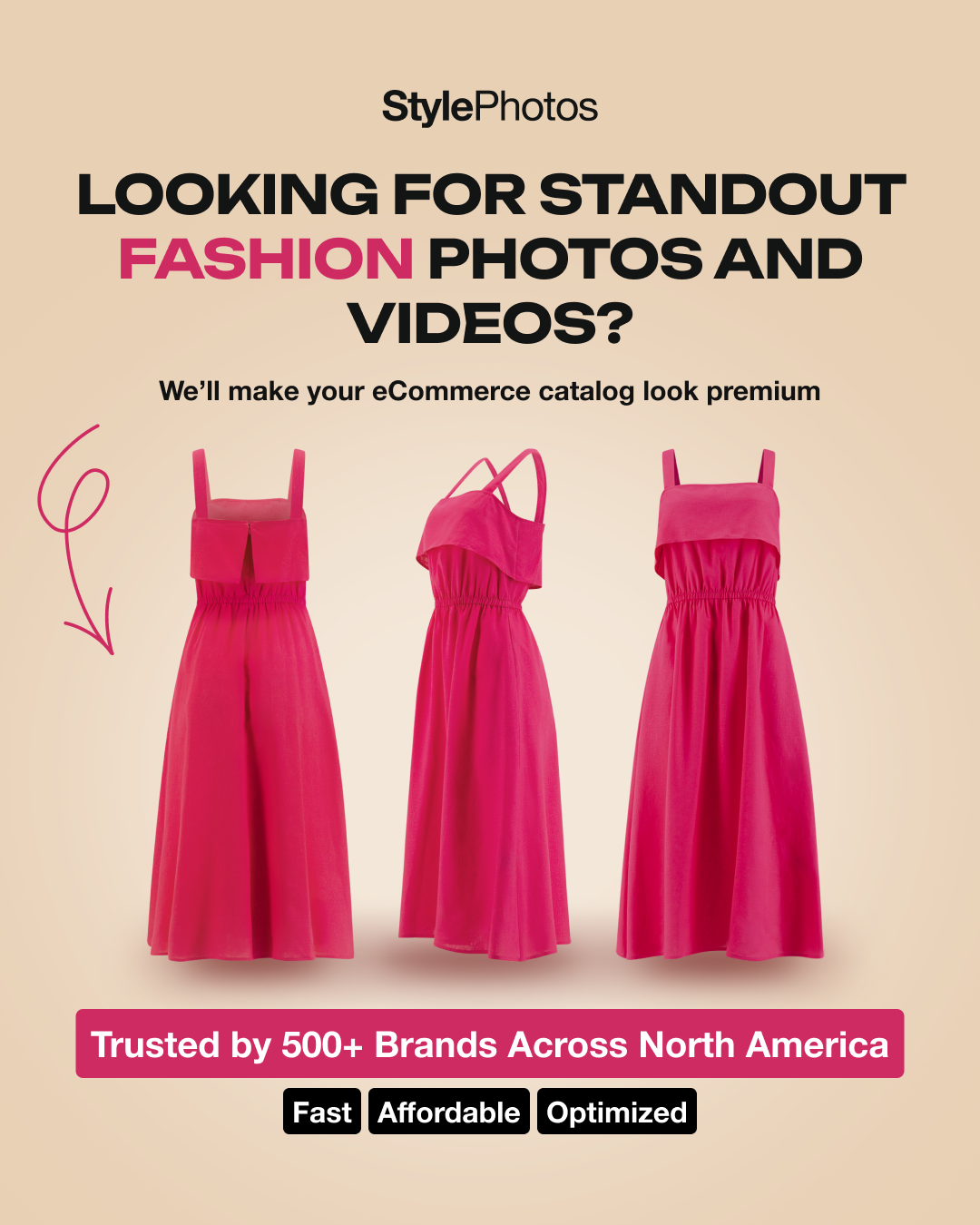 StylePhotos Facebook ad: ATTENTION FASHION BRANDS!