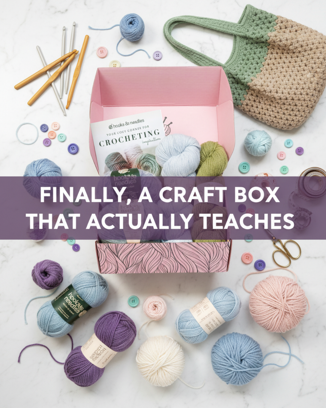 Hooks & Needles Facebook ad