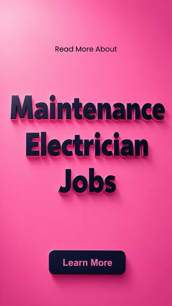 WhizWavelengths Facebook ad: Learn About Maintenance Electrician Roles