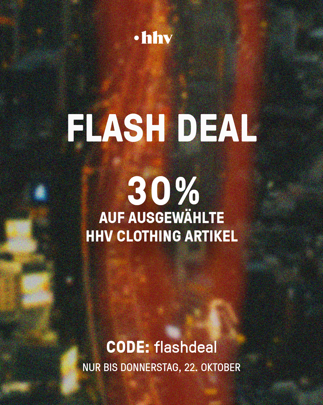 HHV Clothing Facebook ad: 30 % auf über 3.500 Artikel
