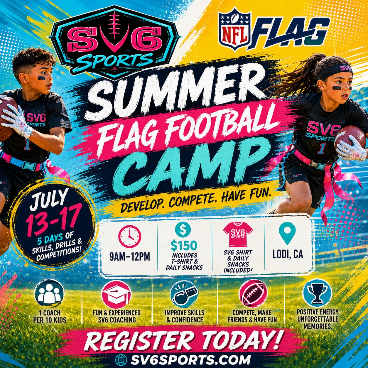 sv6football Facebook ad: SUMMER IS HERE!