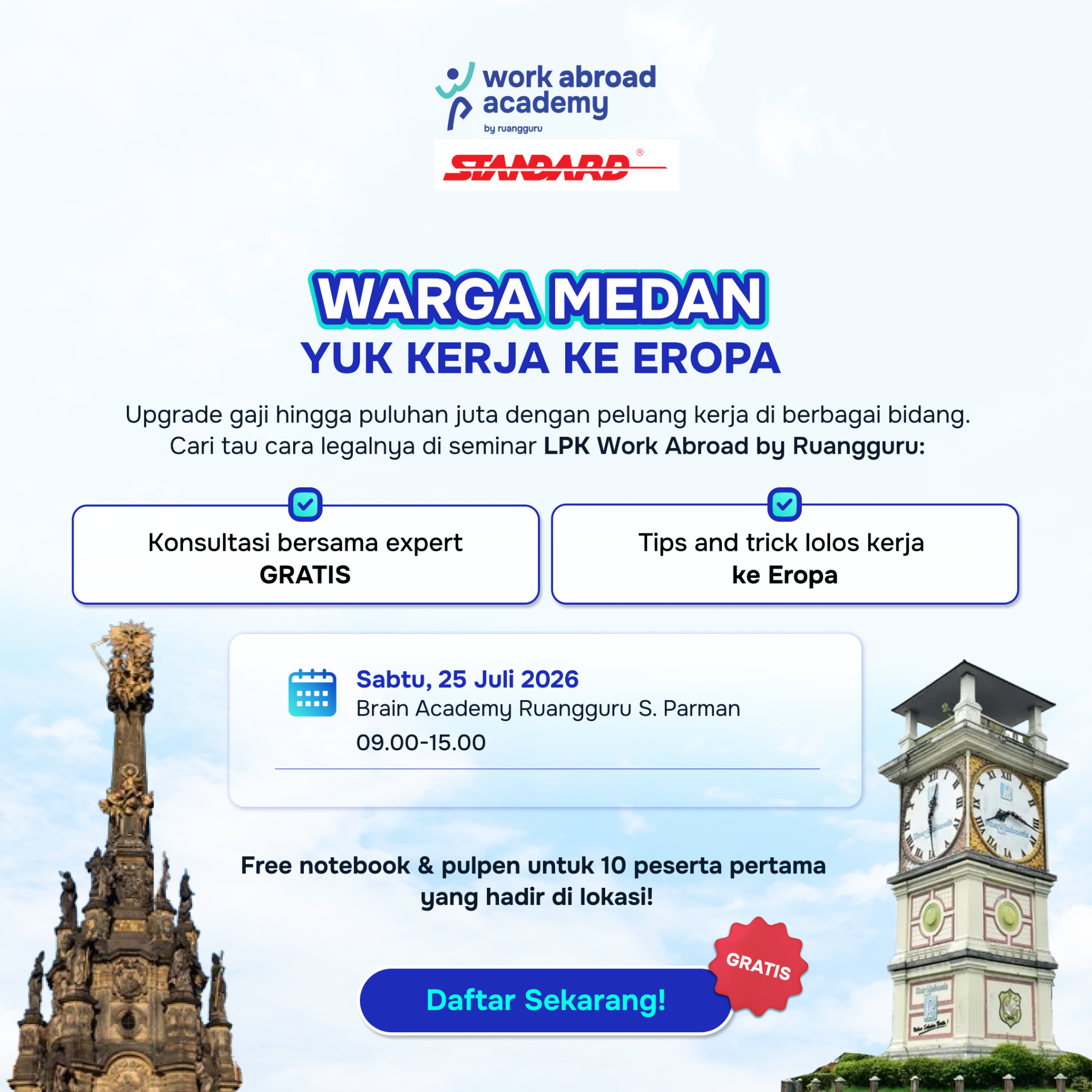 Work Abroad Academy Facebook ad