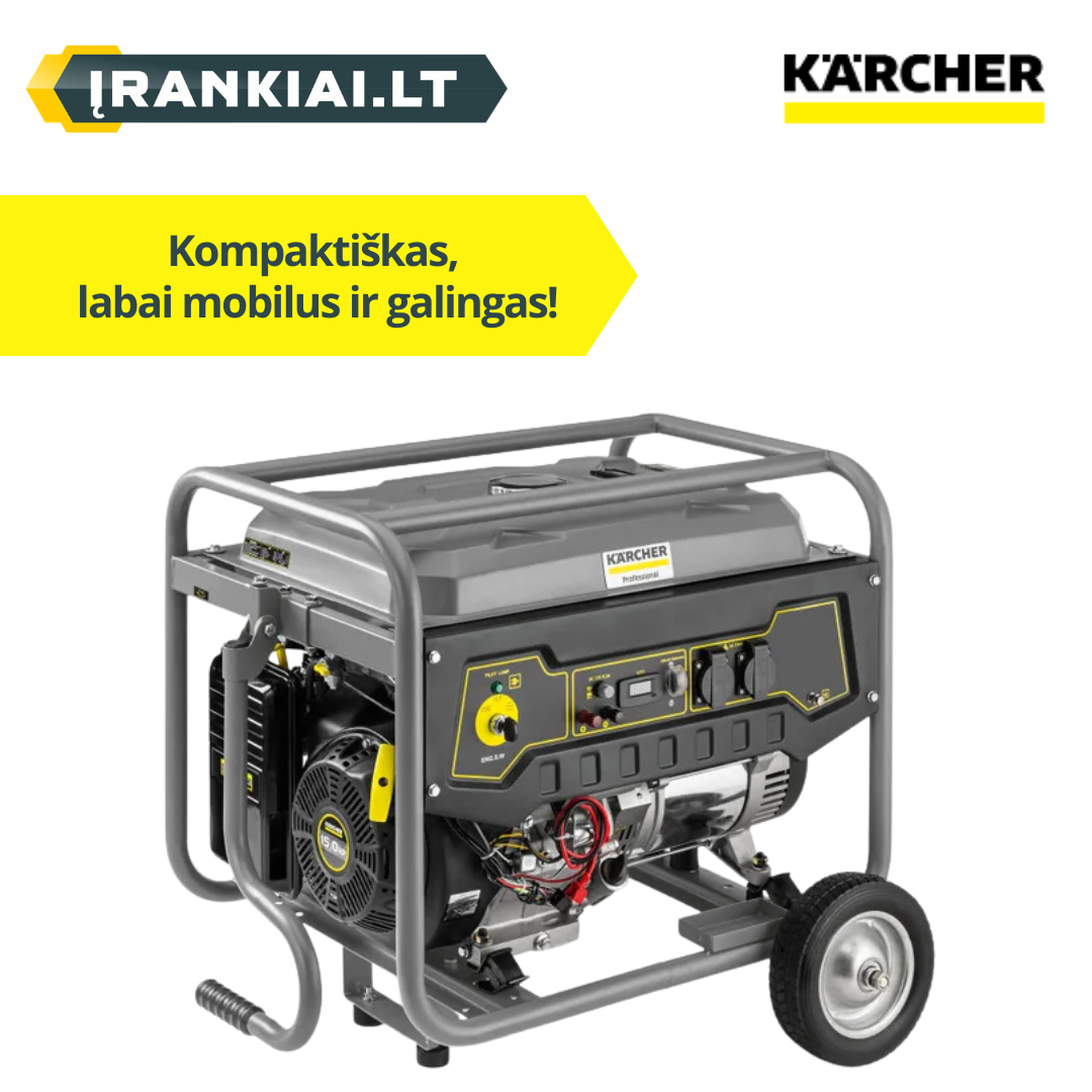 Įrankiai.lt Facebook ad: Profesionaliems darbams, Kärcher Professional.