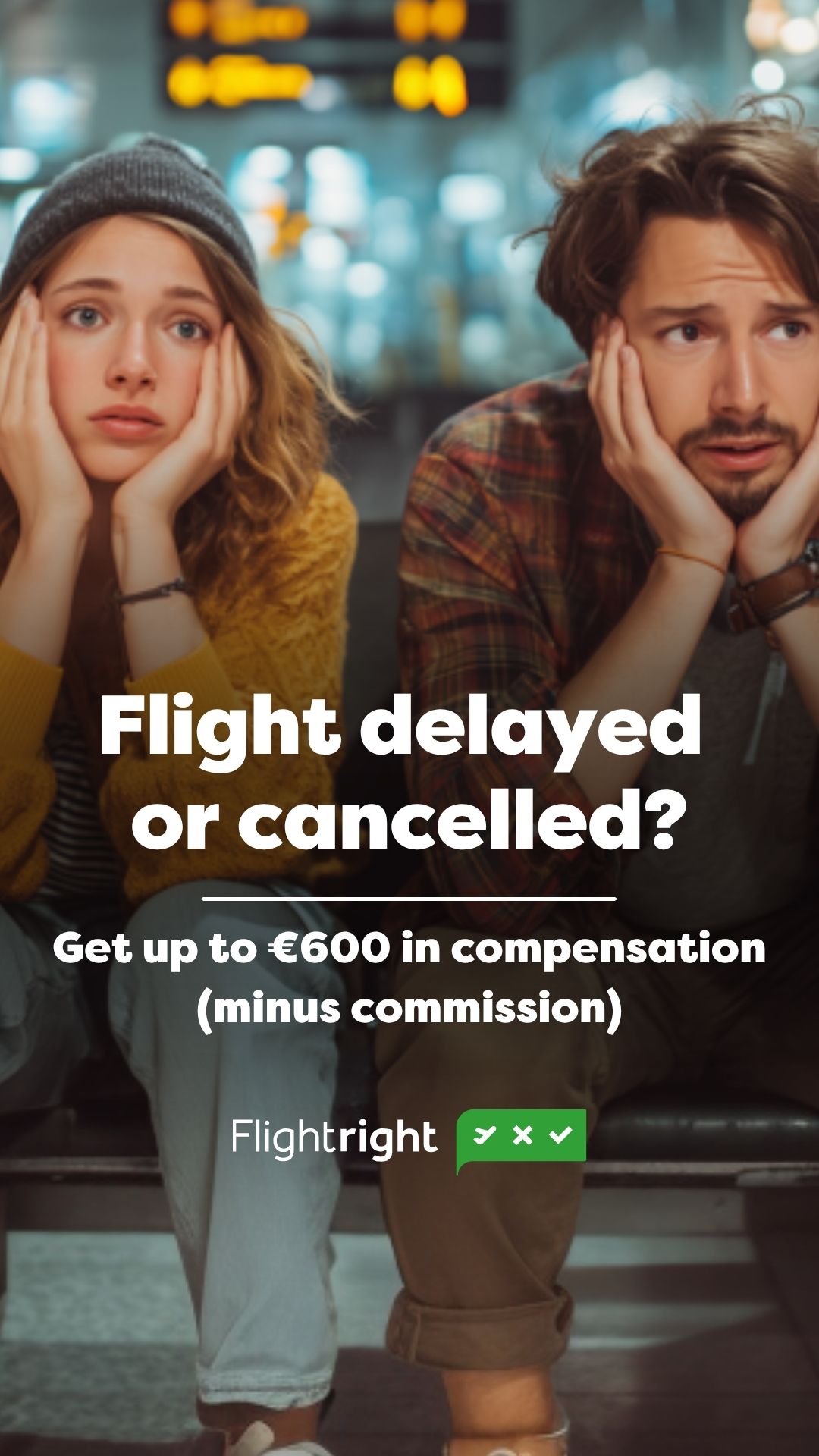 Flightright Facebook ad