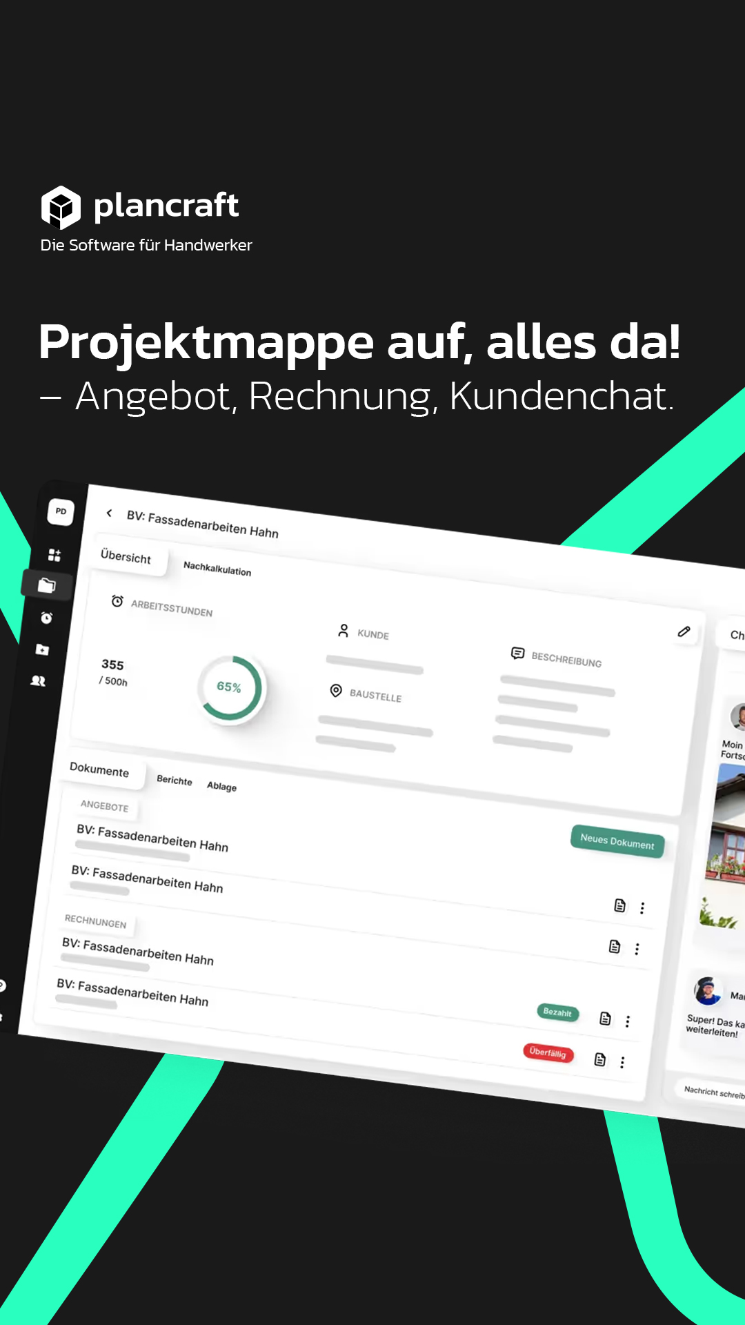 Plancraft - Einfache Handwerkersoftware Facebook ad