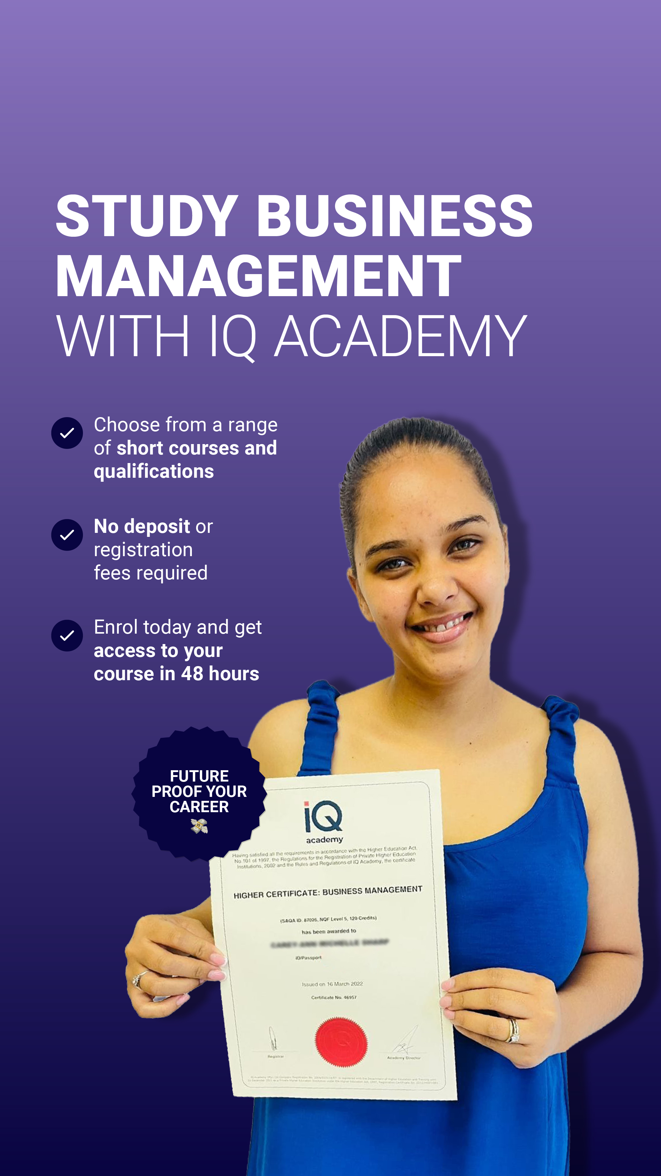 IQ Academy Facebook ad