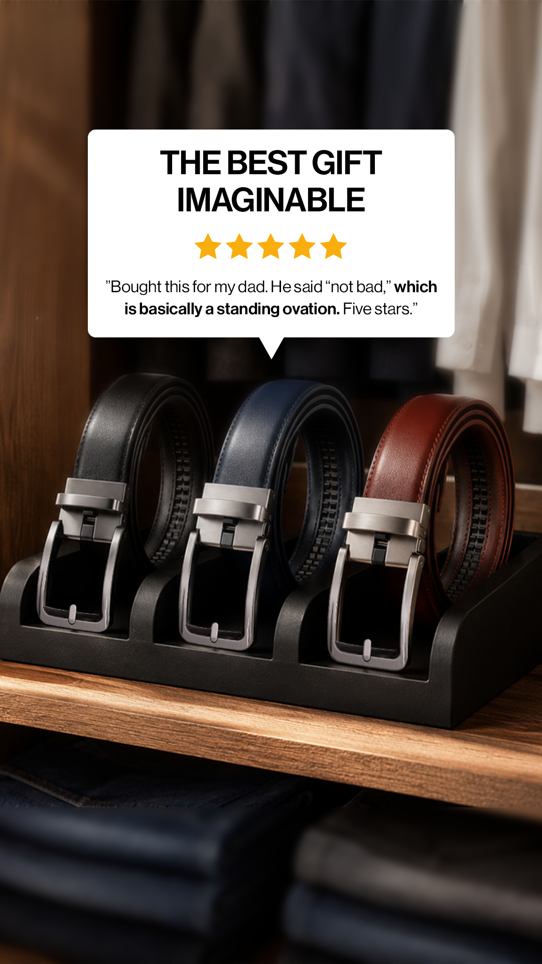 Buckley Belts Facebook ad