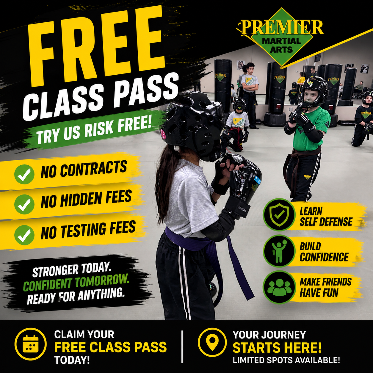 Premier Martial Arts Facebook ad