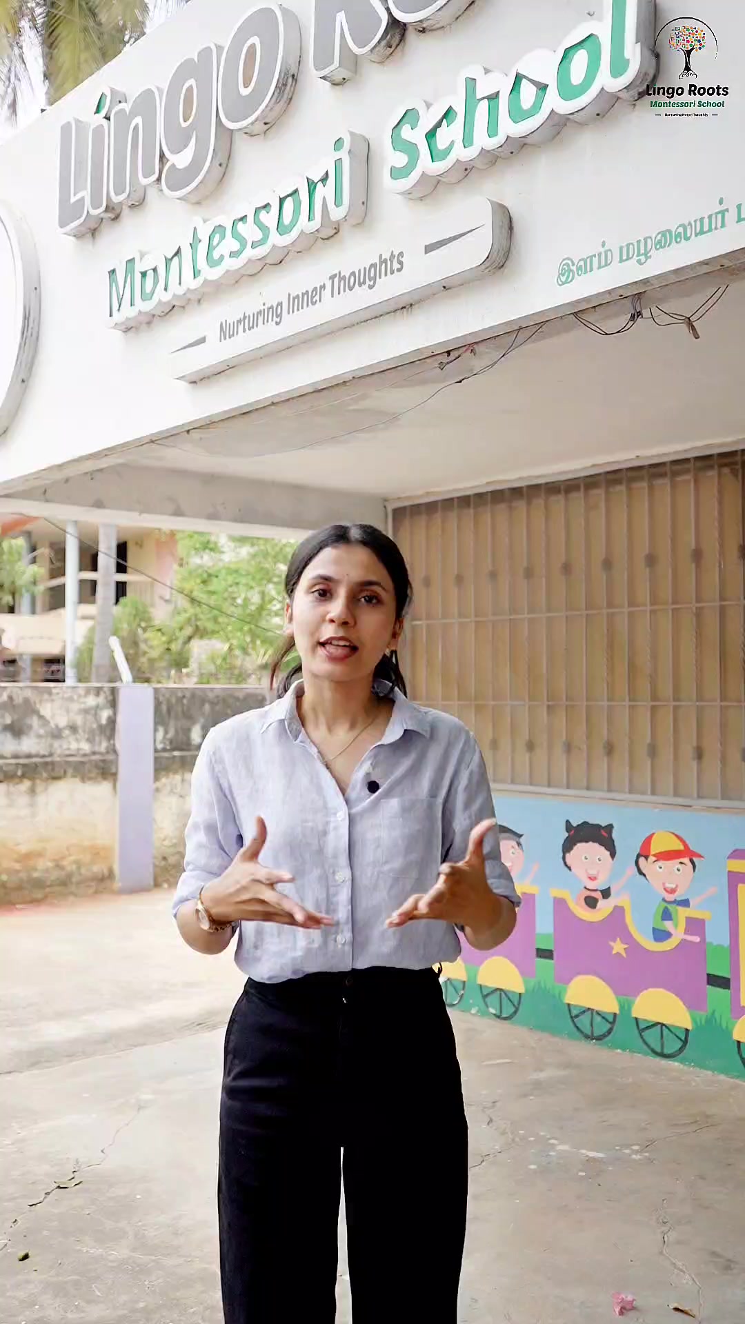Lingo Roots Montessori School Facebook ad: Chat with us