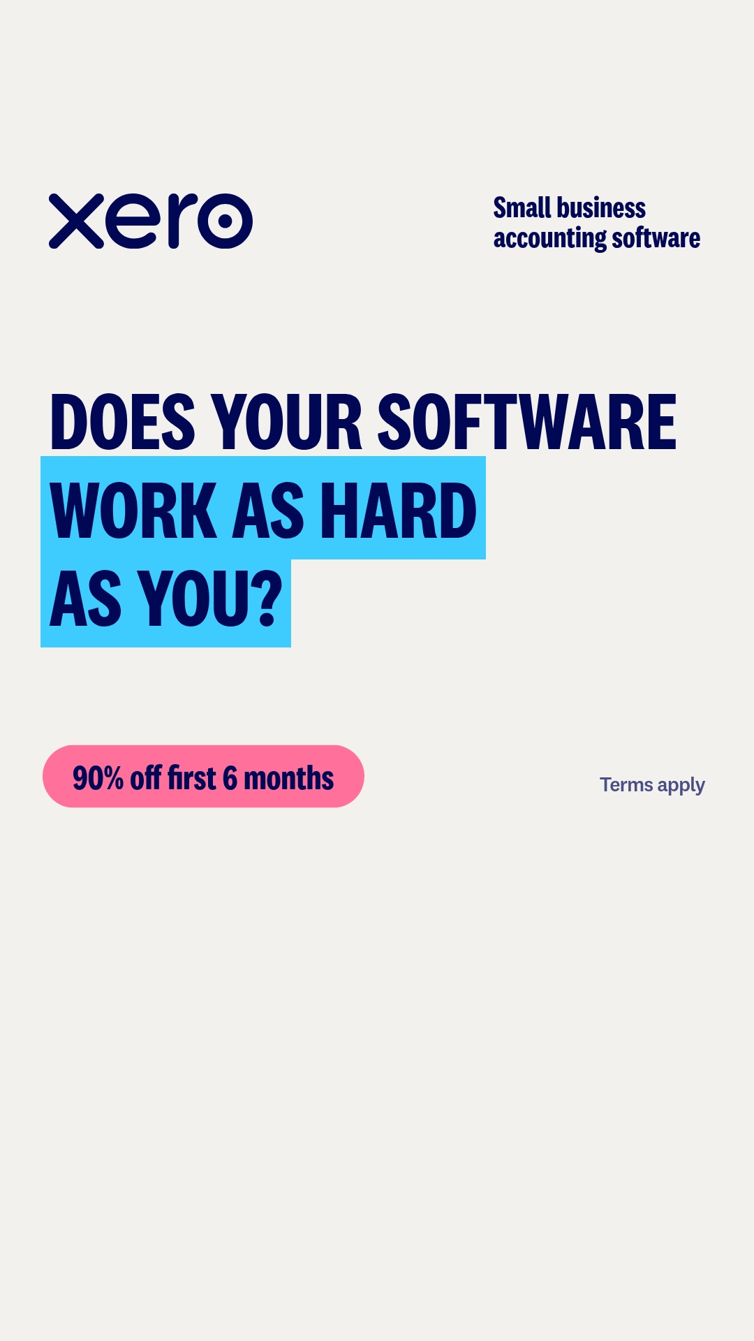 Xero Facebook ad
