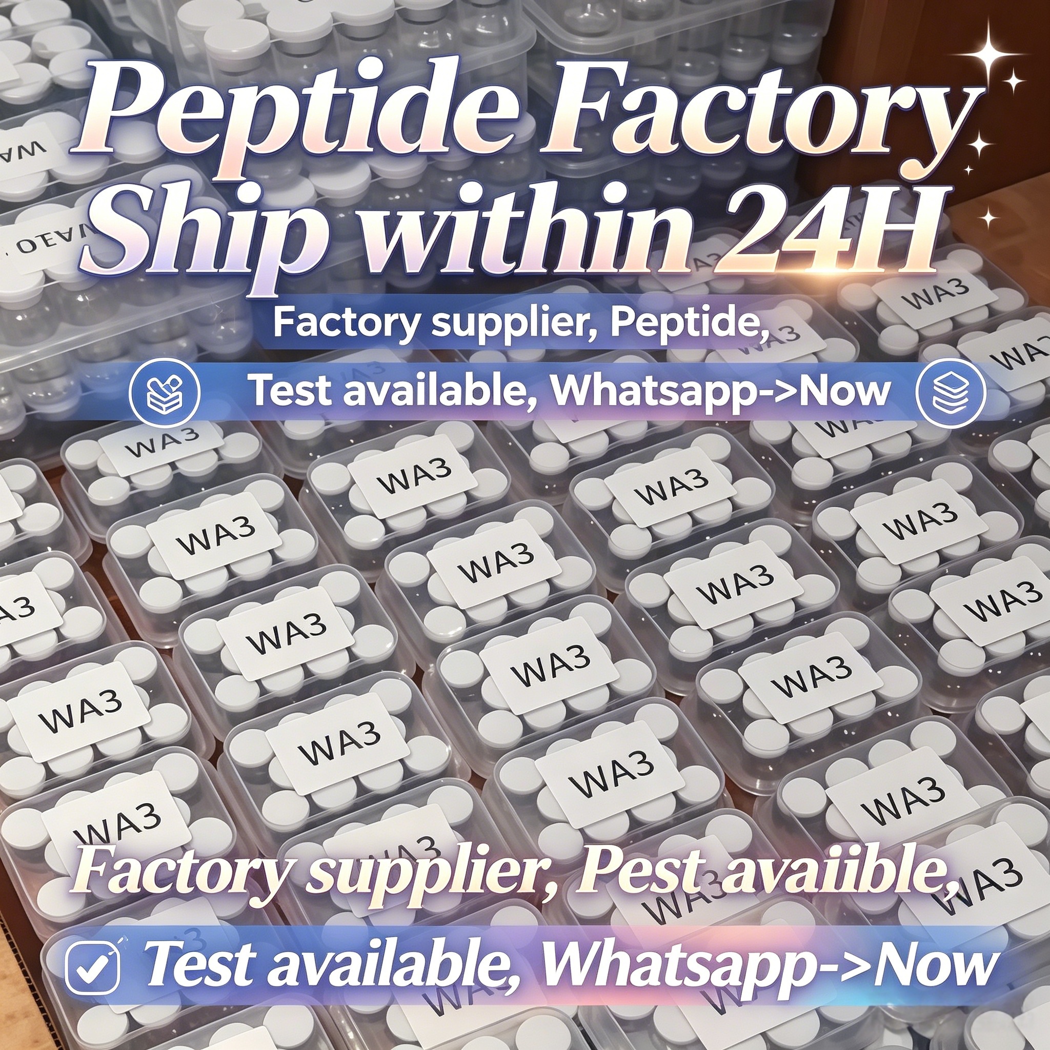 Direct Peptide Manufacturer Facebook ad: Inquire Now