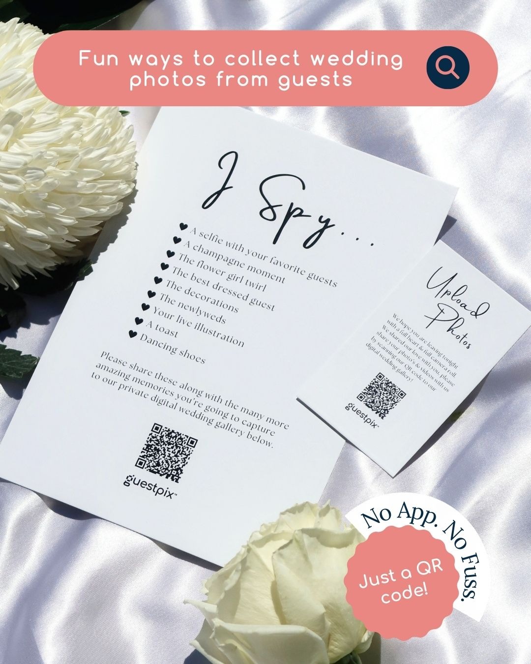Guestpix Facebook ad: #1 Wedding QR Code