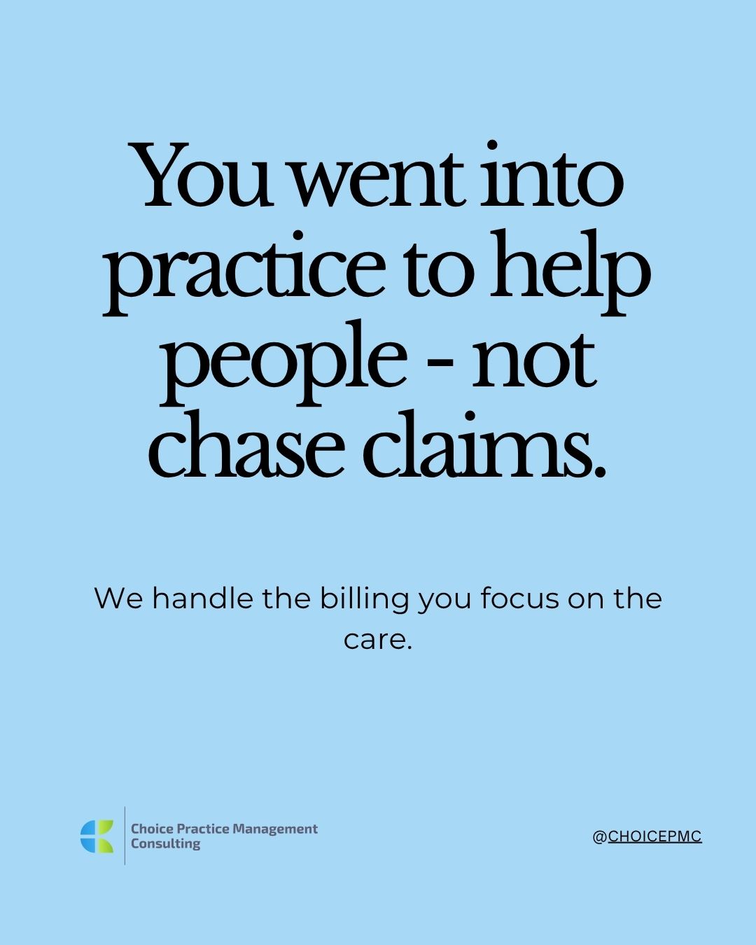 Choice Practice Management Consulting Facebook ad from Jun 4, 2026