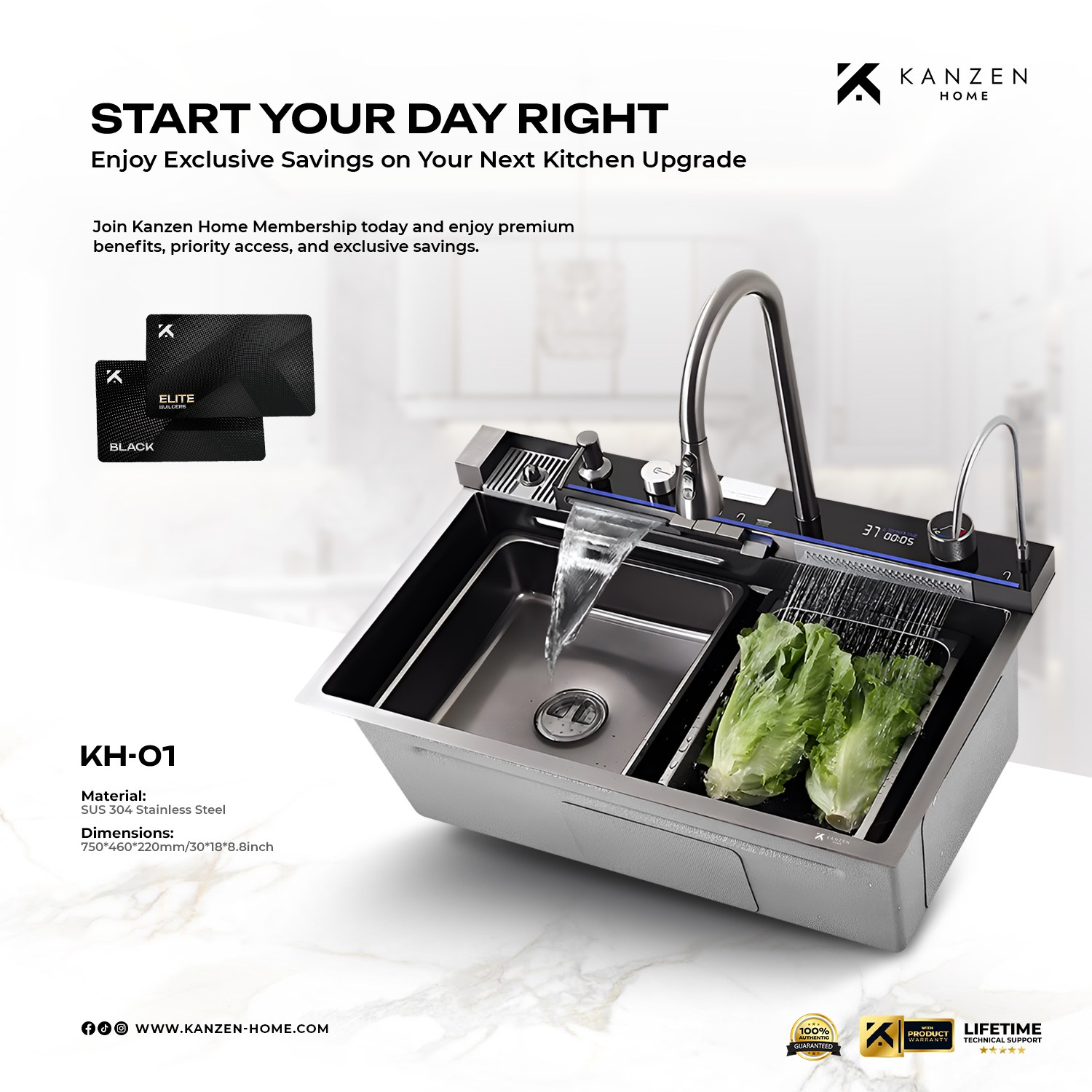 Kanzen Home Facebook ad: Upgrade the way you start your day with…