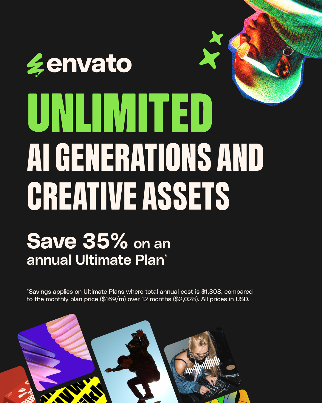 Envato Facebook ad