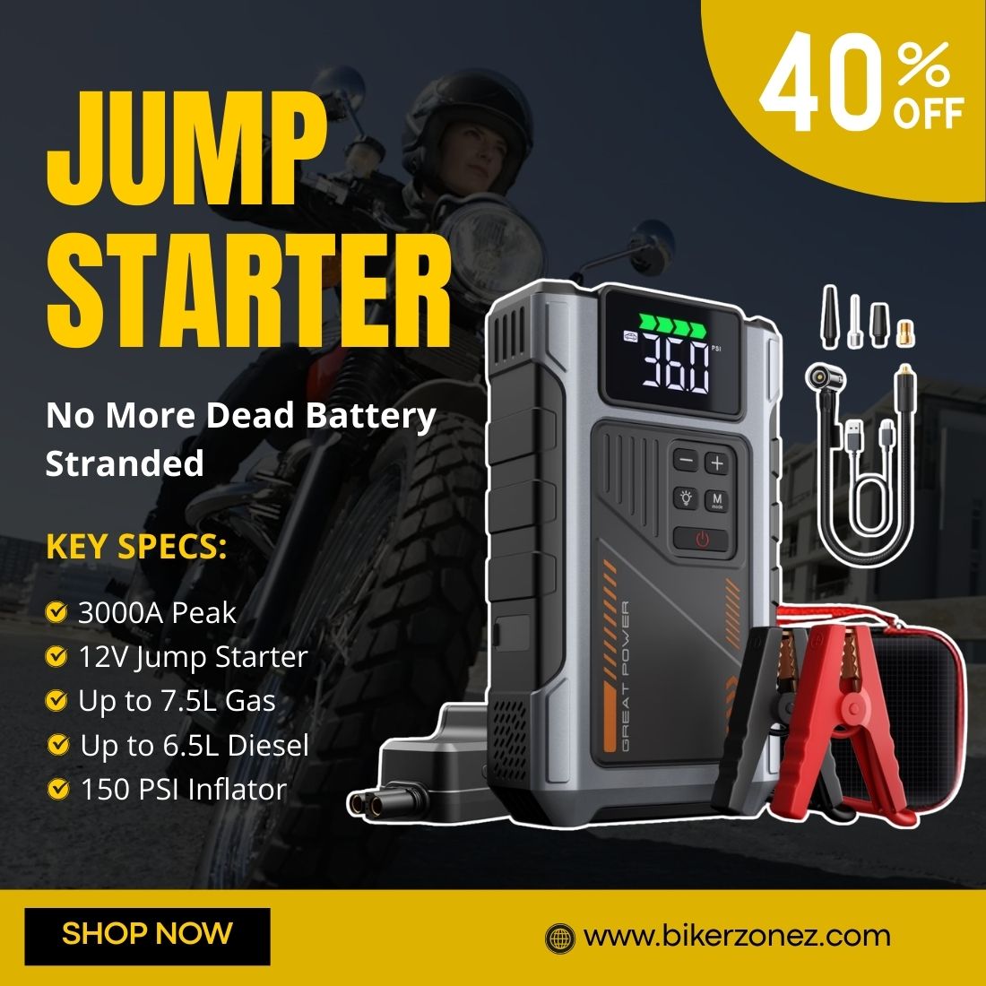 BikerZonez Global Facebook ad
