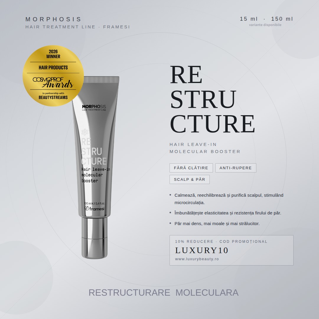 Luxury Beauty Facebook ad: Părul tău merită mai mult.