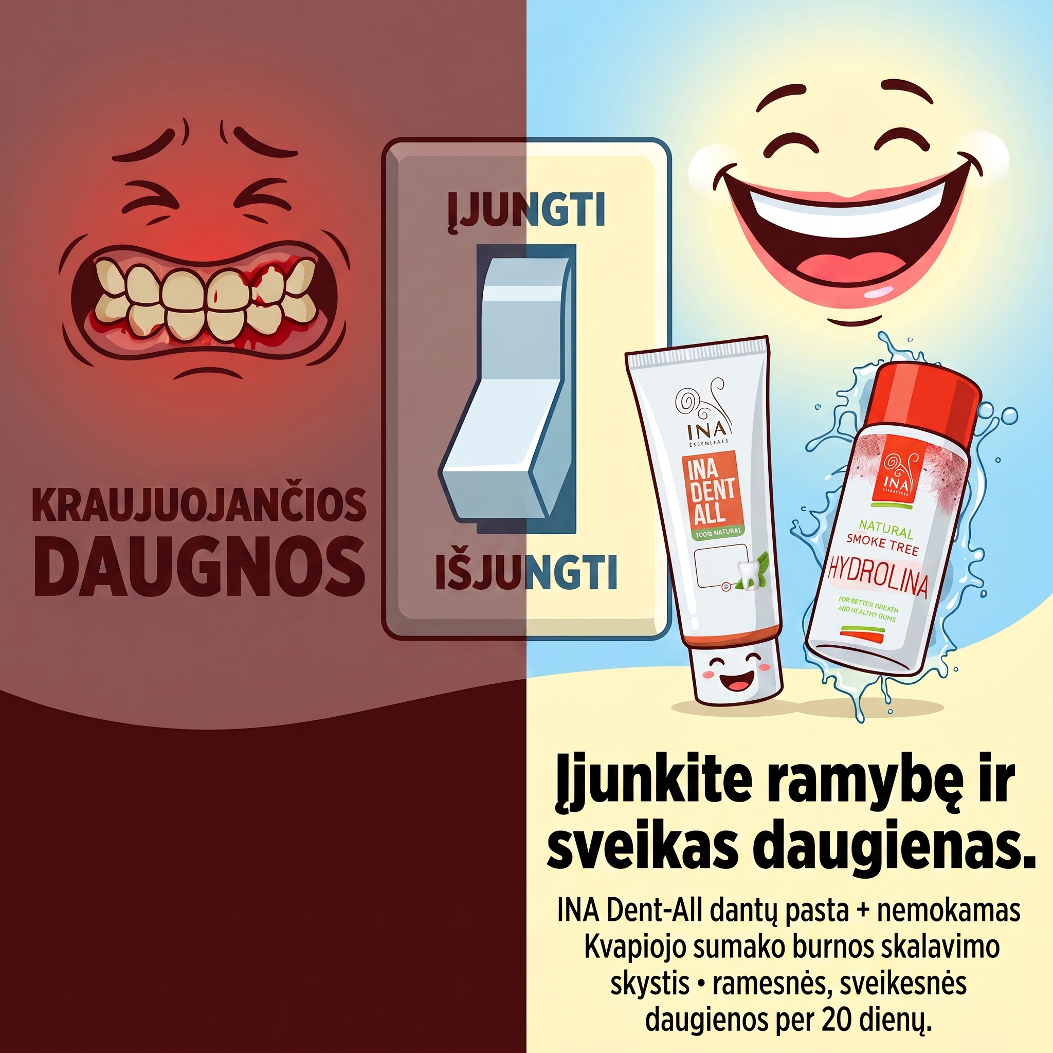 Organinė Kosmetika - InaEssentials.LT Facebook ad