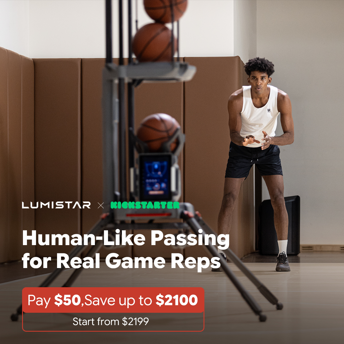 Lumistar Global Facebook ad: Bring pro-level shooting practice anywhere.