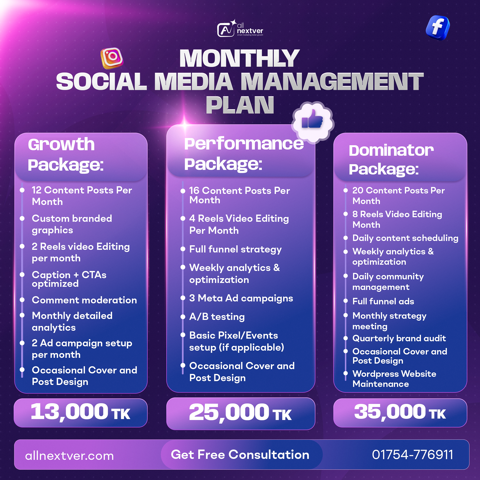 All Next Ver Facebook ad: Get Started