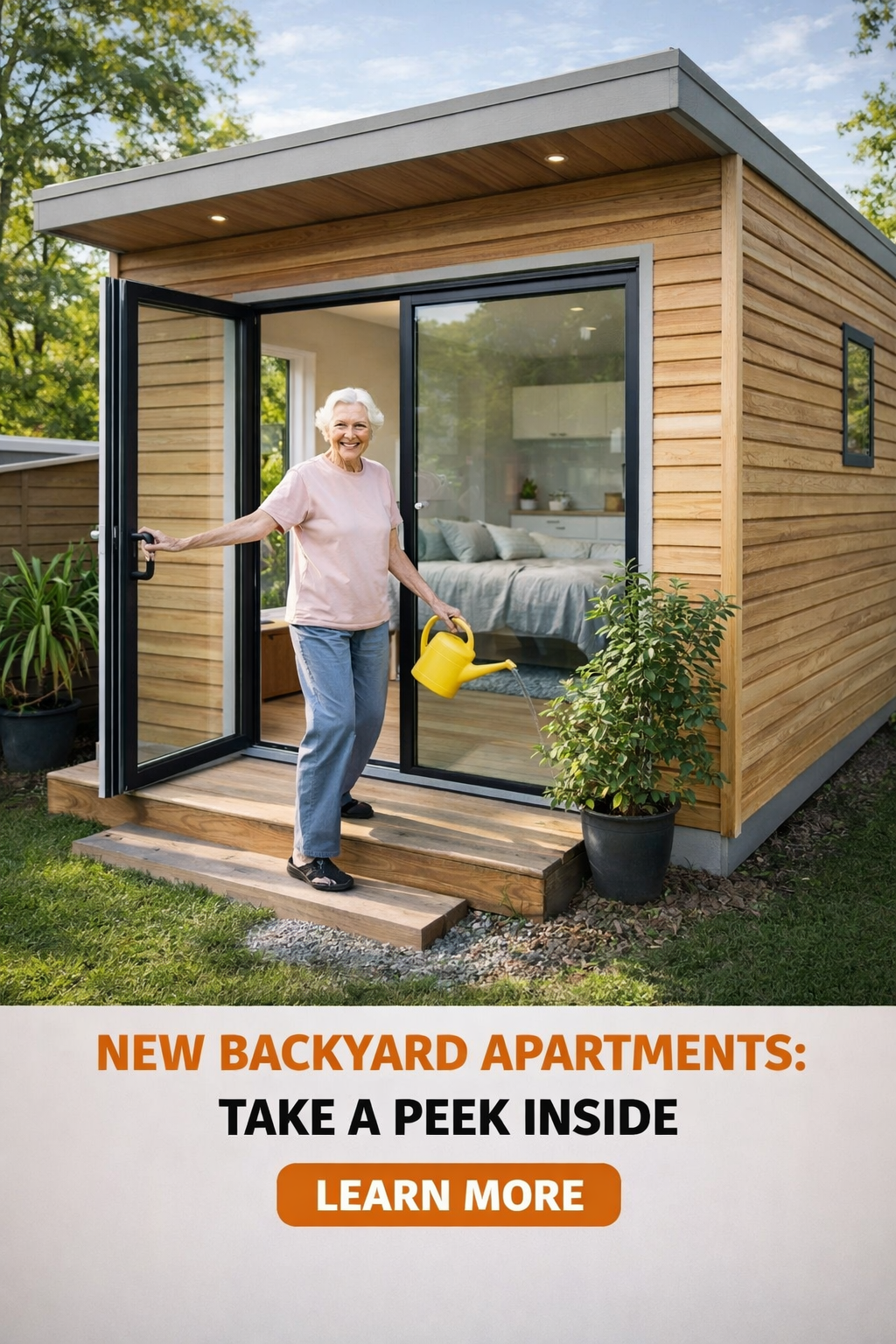 Smart Finds Facebook ad: Modern Backyard Apartments