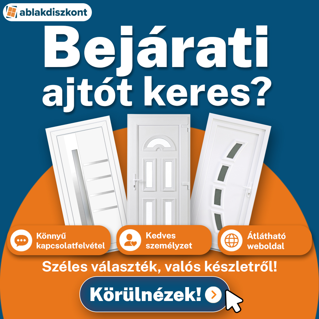 Ablakdiszkont Dunakeszi Facebook ad: Bejárati ajtók raktárról!