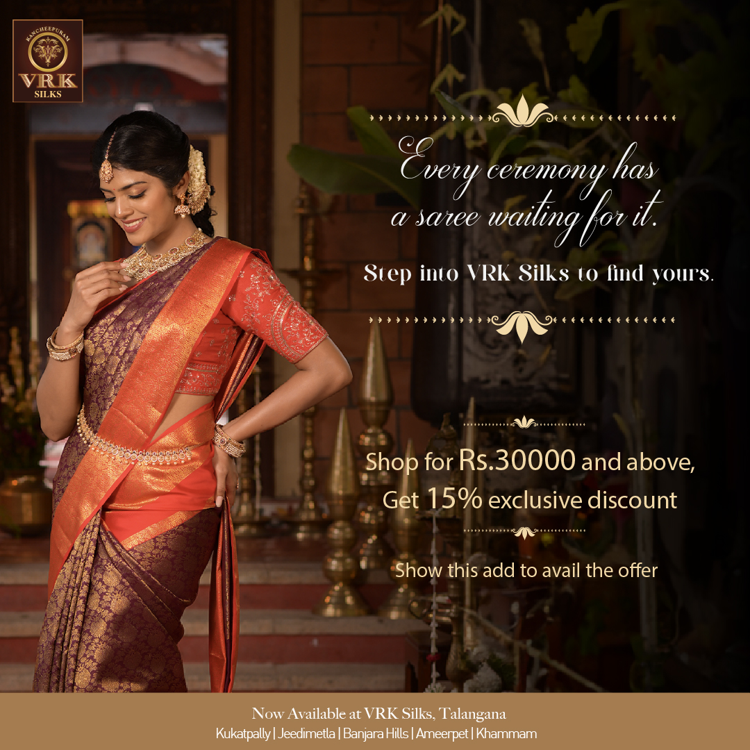 Kancheepuram VRK Silks Facebook ad: Your Go To Bridal Destination