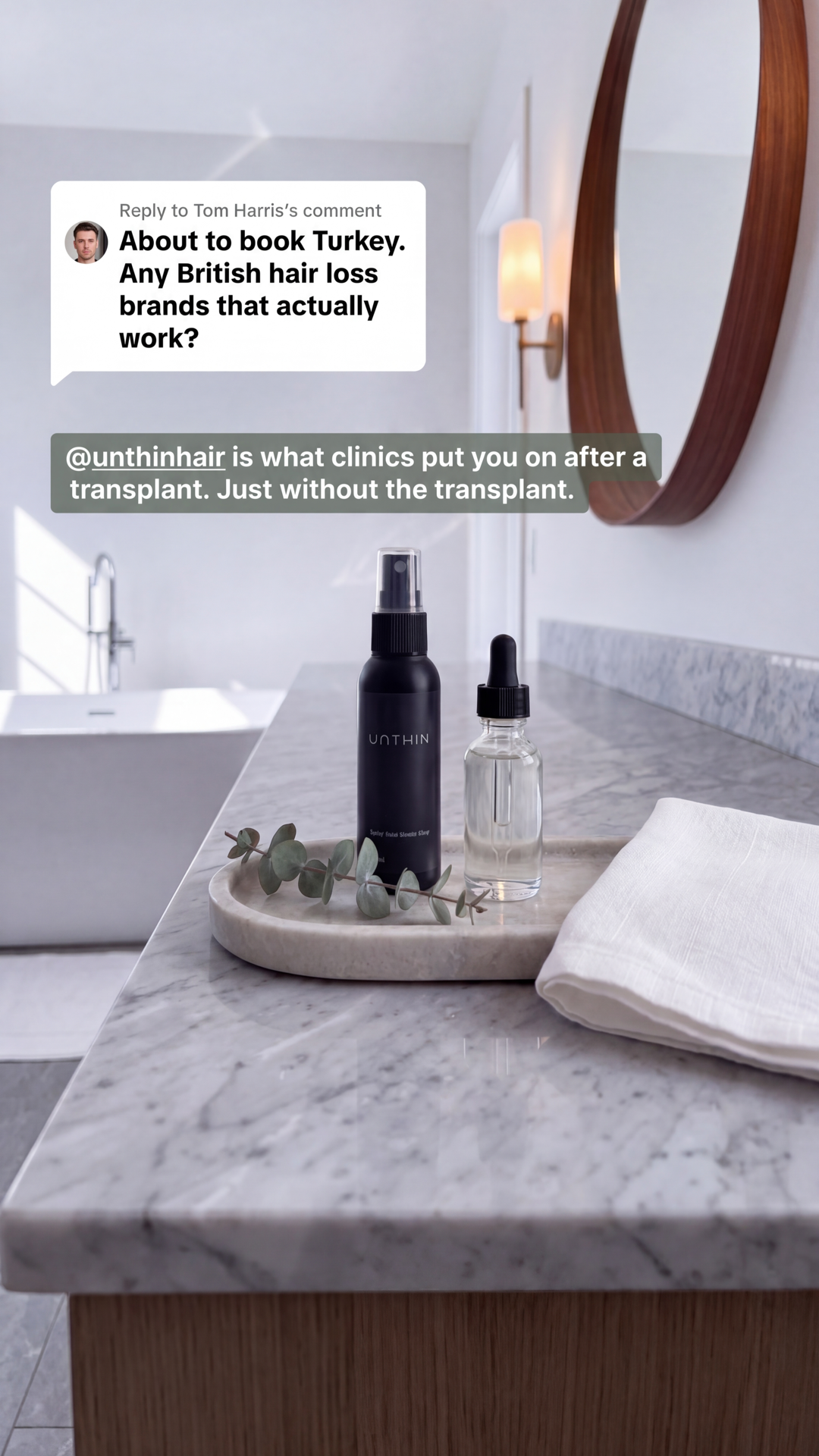 Unthinhair Facebook ad