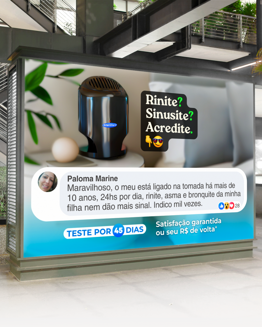 Sterilair Facebook ad
