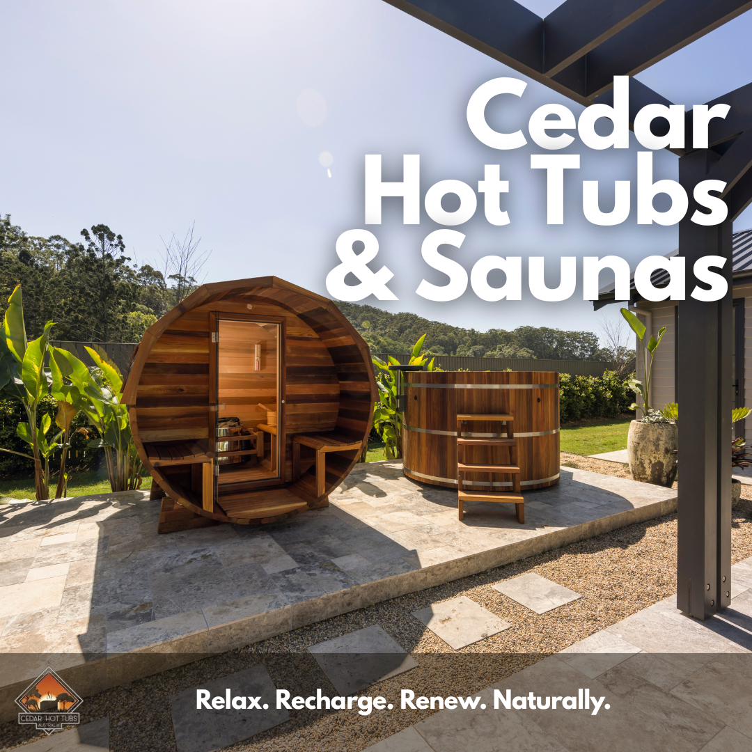 Cedar Hot Tubs Australia Facebook ad from May 12, 2026