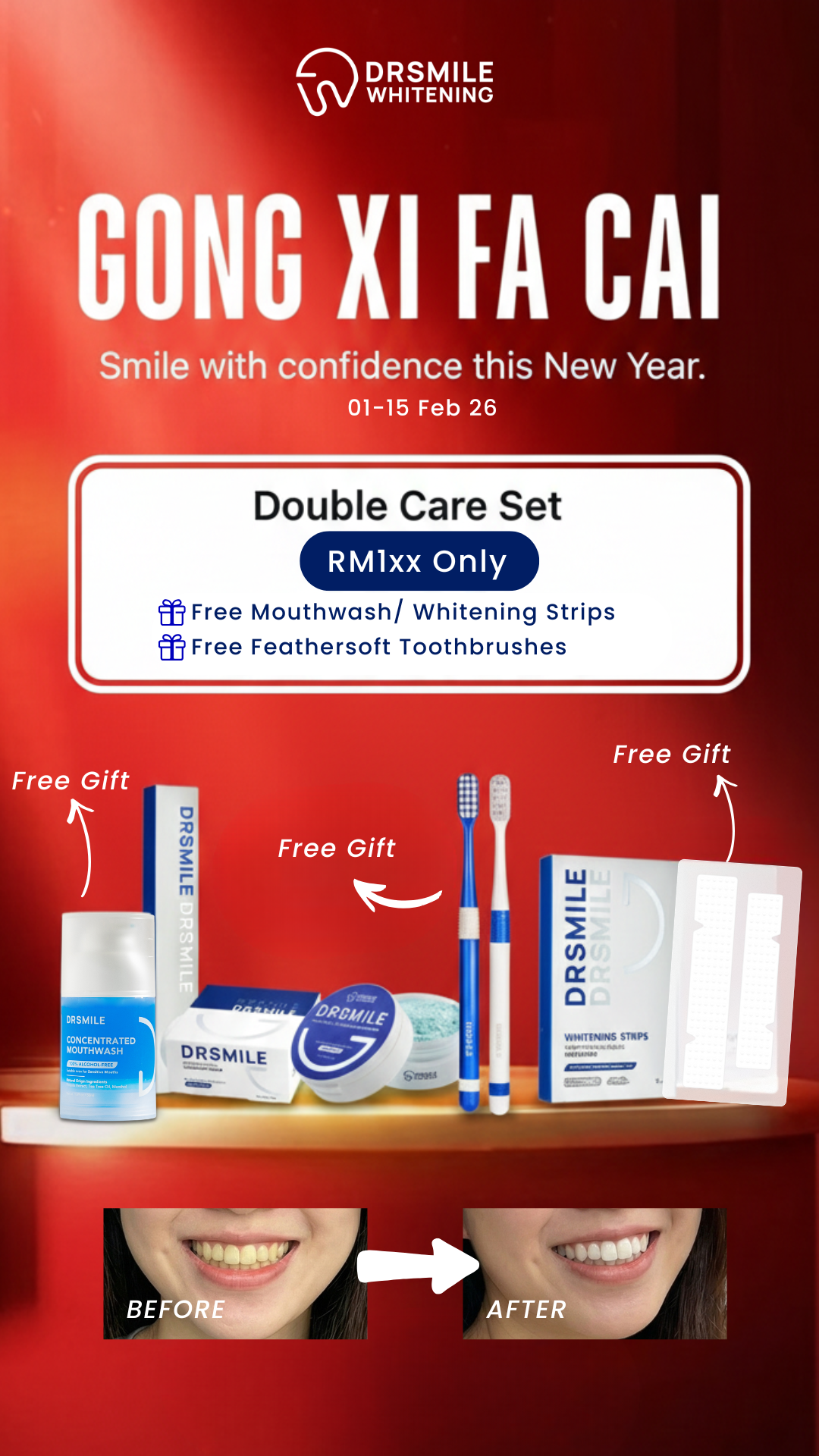 Dr Smile Whitening Solution Facebook ad