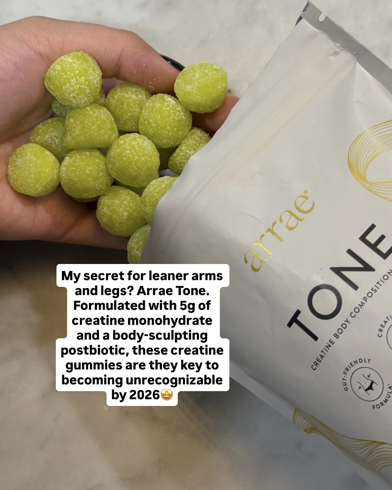 Arrae Facebook ad: Creatine Body Composition Gummies for Women