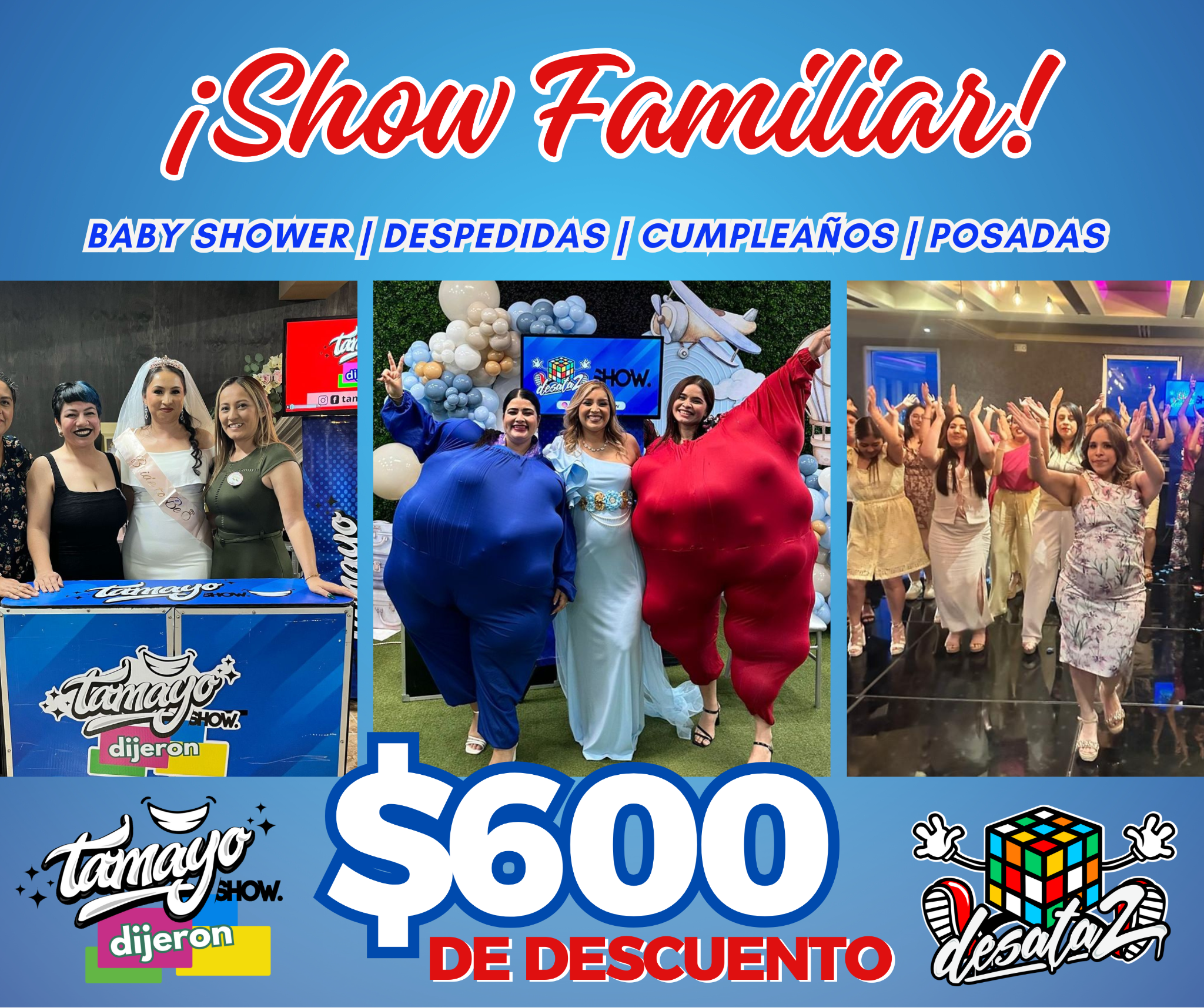 Tamayo Show Facebook ad: Cotizar Show