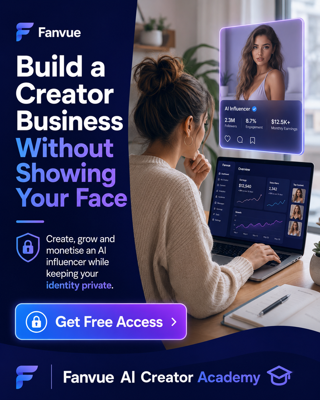 Fanvue Facebook ad