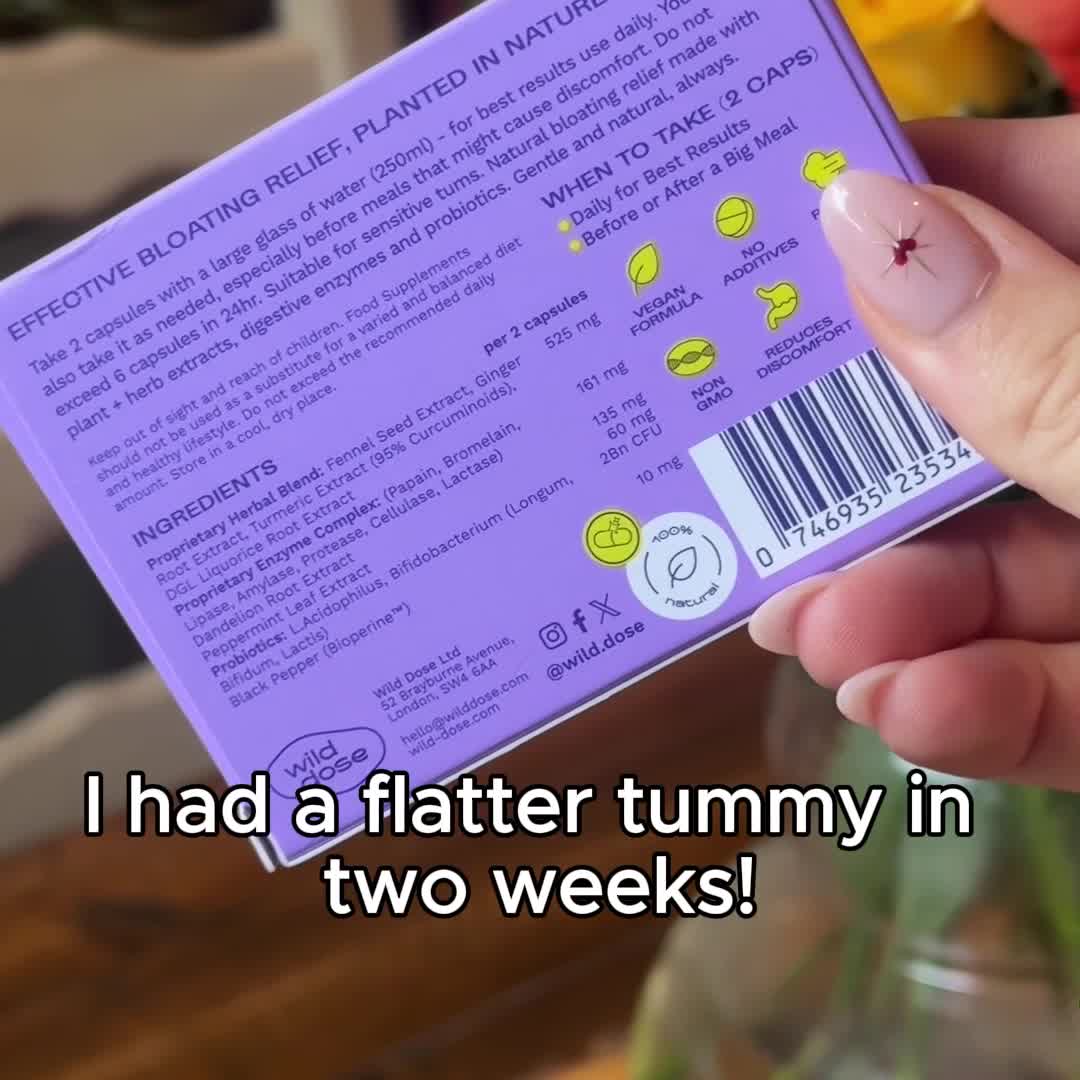 Wild Dose Facebook ad: Beat bloating today