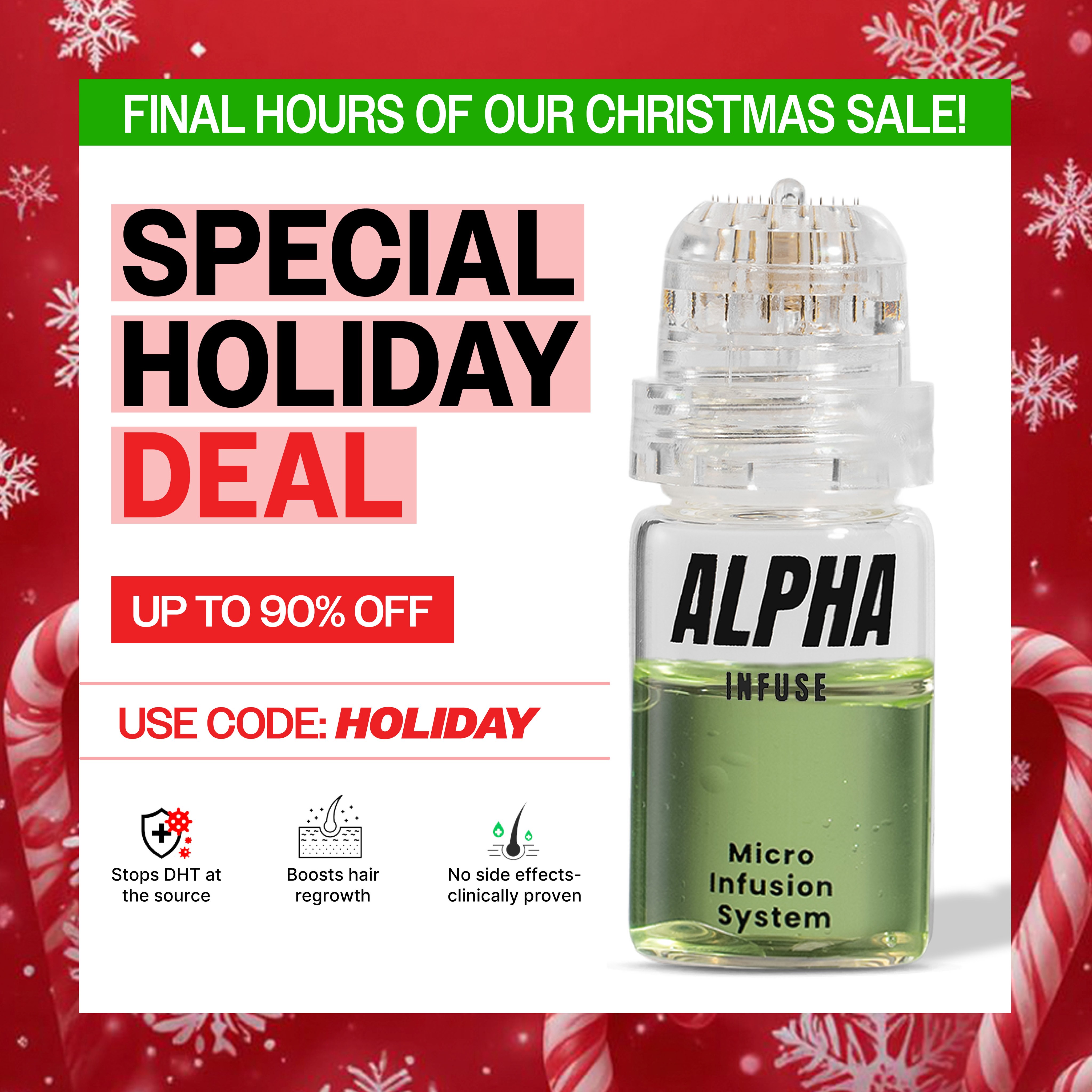 AlphaInfuse Facebook ad