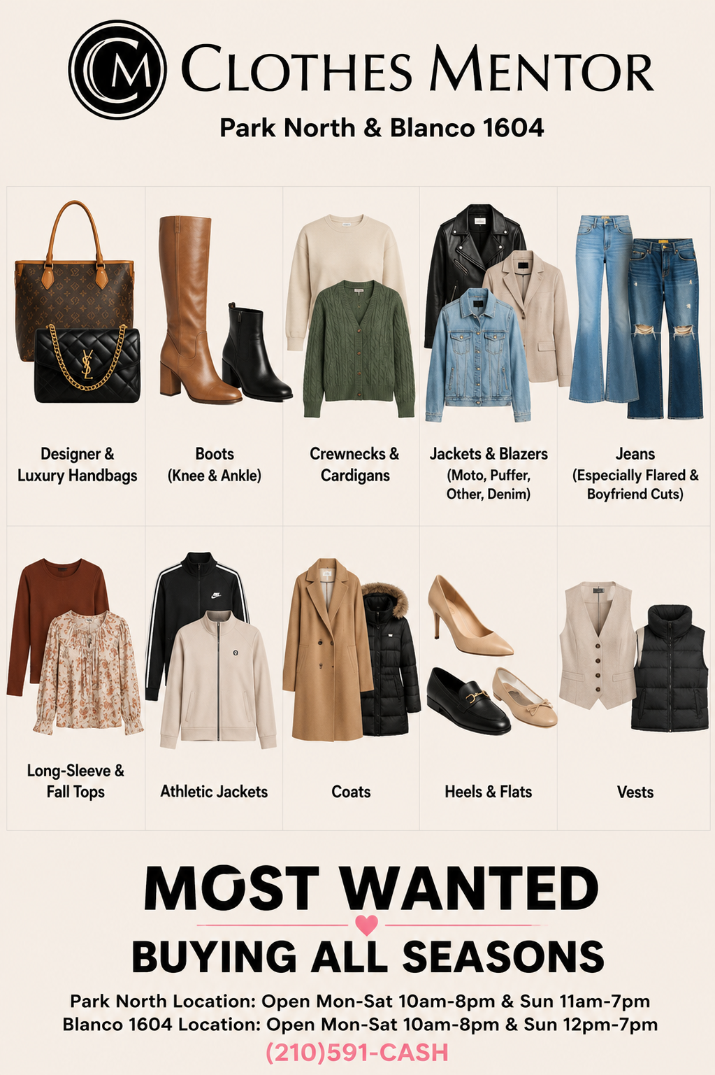 Clothes Mentor Park North Facebook ad: Sell Us Our Most Wanted Items