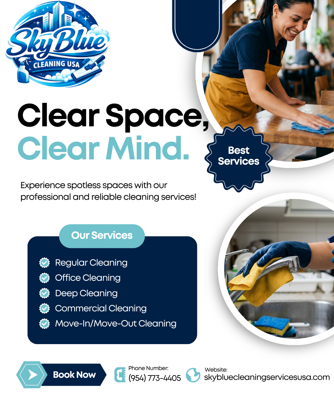 Sky Blue Cleaning USA Facebook ad