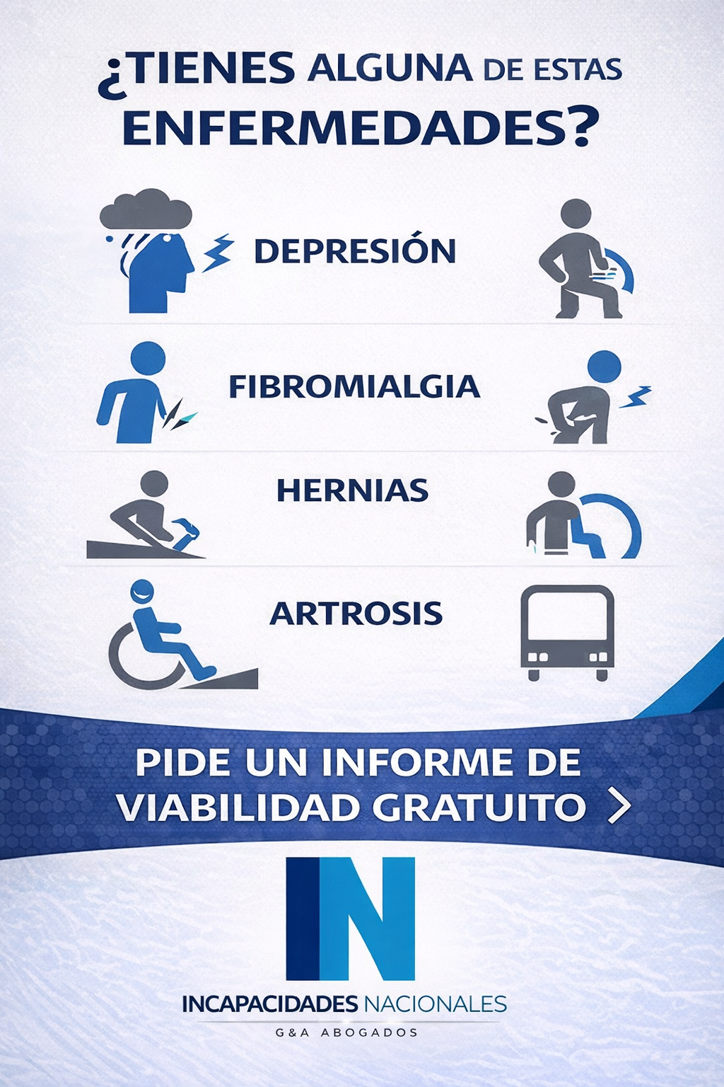 Incapacidades Nacionales Facebook ad from Mar 31, 2026