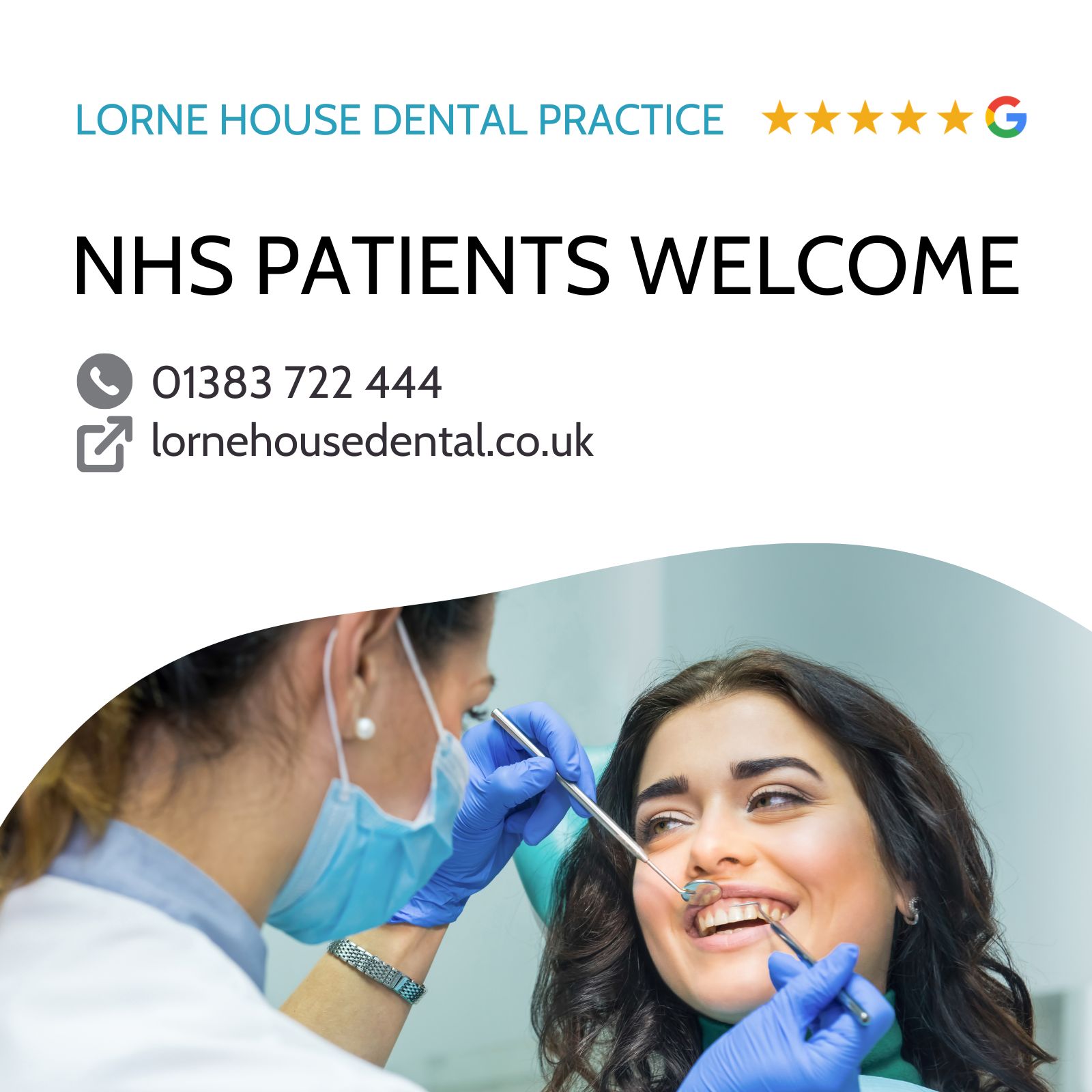 Real Good Dental Facebook ad: NHS DENTIST DUNFERMLINE New NHS Patients Welcome!