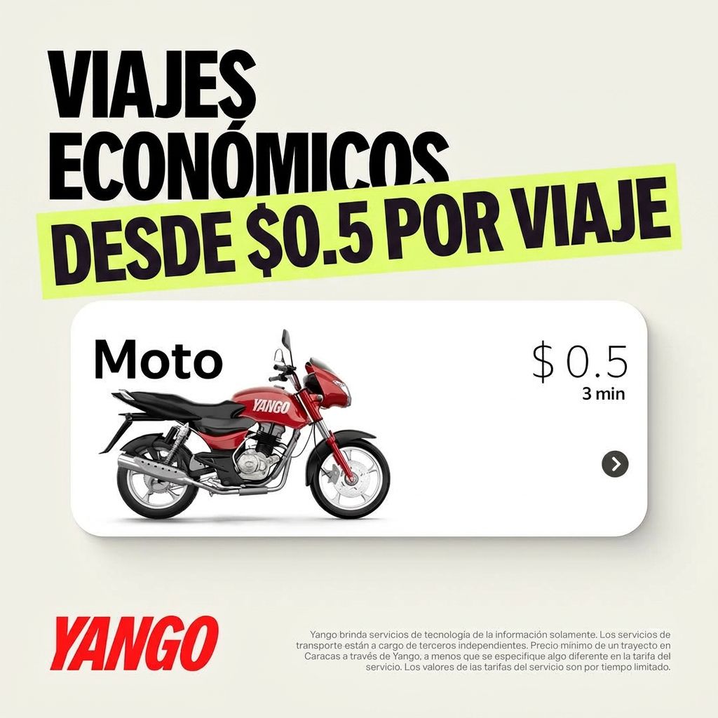 Yango Venezuela Facebook ad