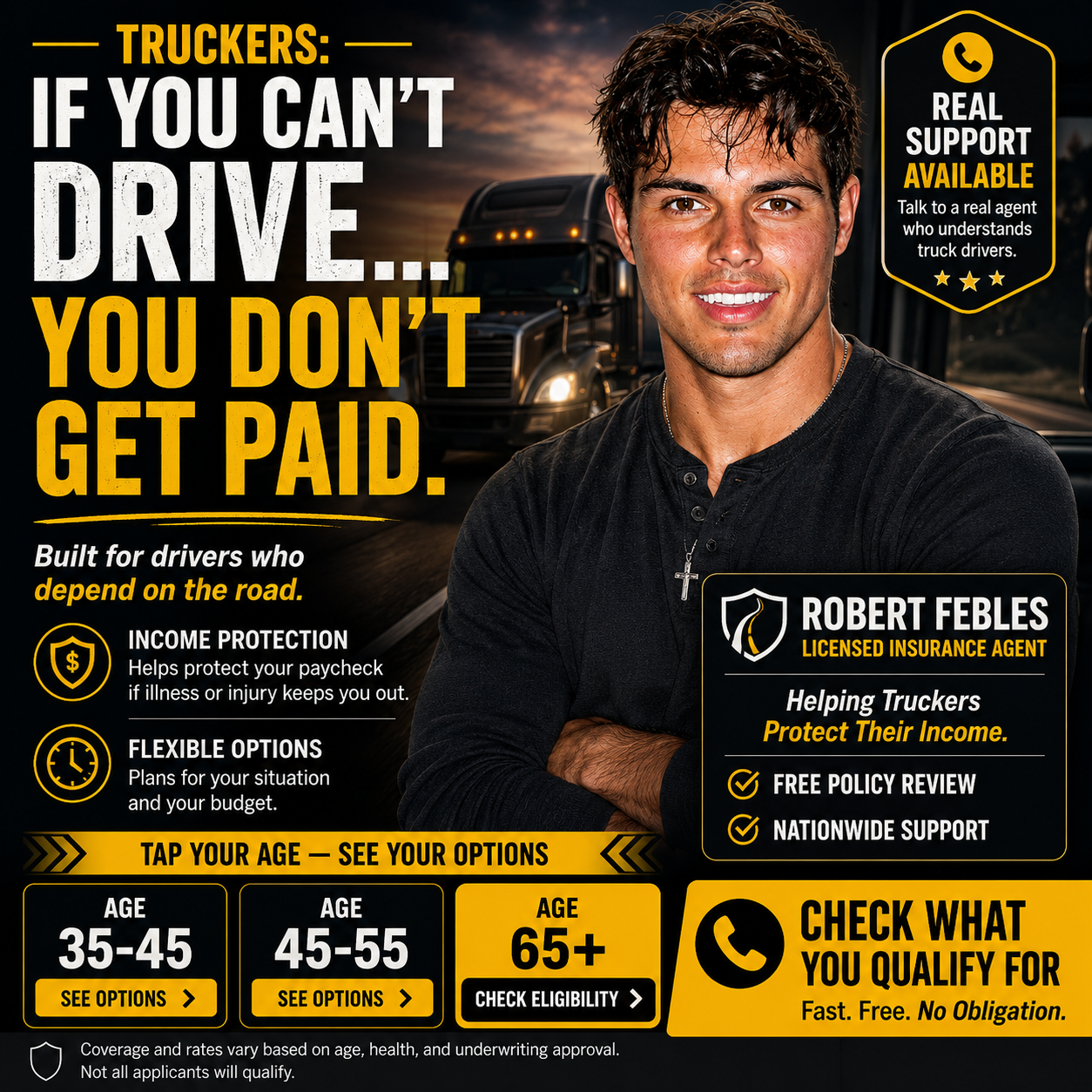 American Trucker Association Facebook ad from May 13, 2026