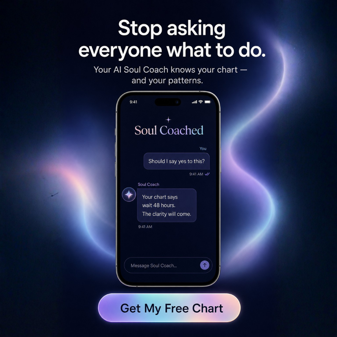 Soul Coached Facebook ad: Free Birth Chart Calculator, Sun, Moon & Rising