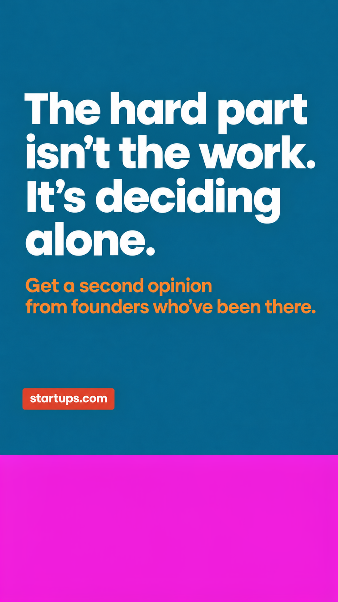 Startups.com Facebook ad: Startups Pro