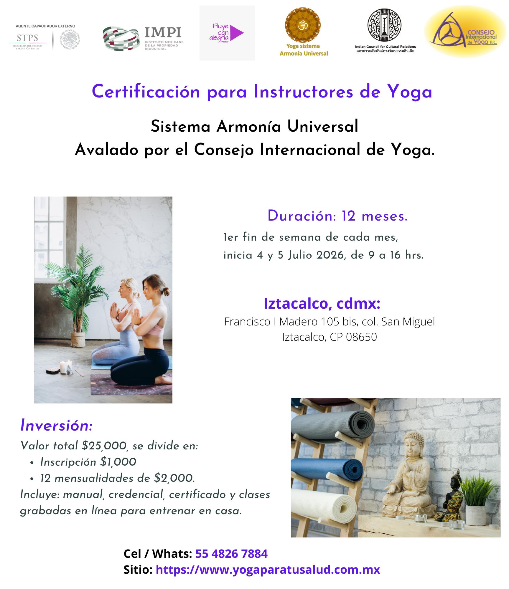 Consejo Internacional de Yoga en México Facebook ad