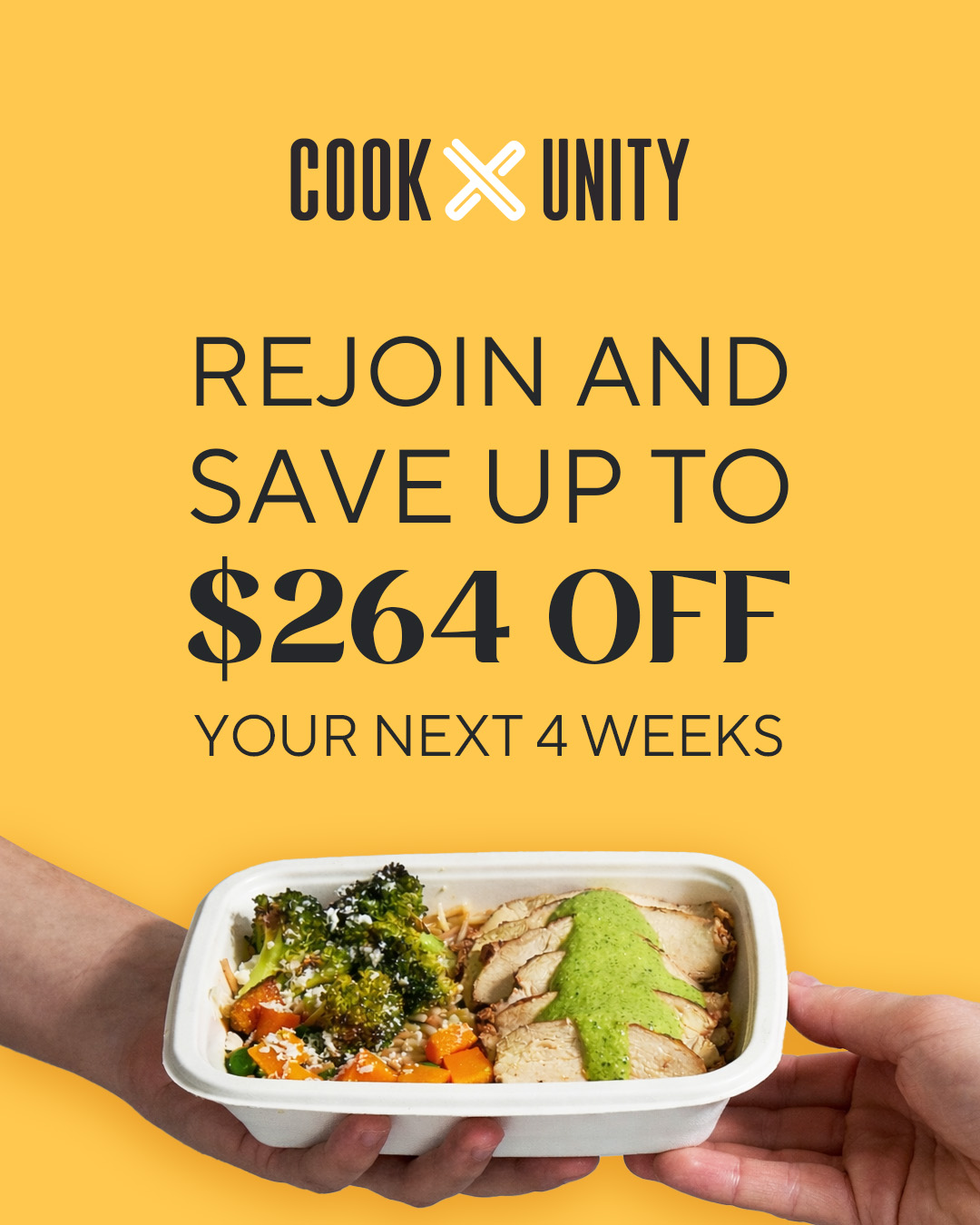 CookUnity Facebook ad