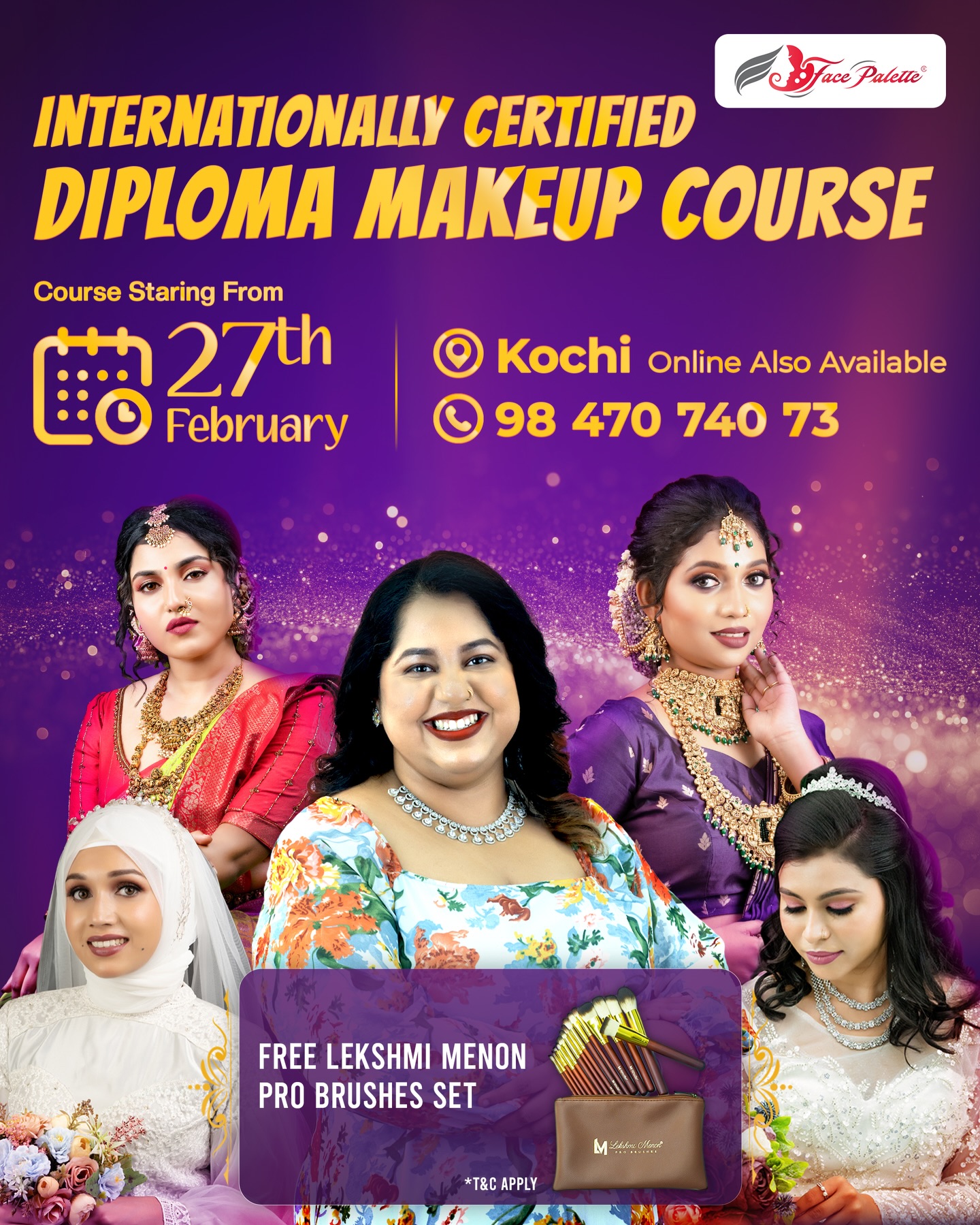 Face Palette Internationally Certified Makeup Academy Facebook ad