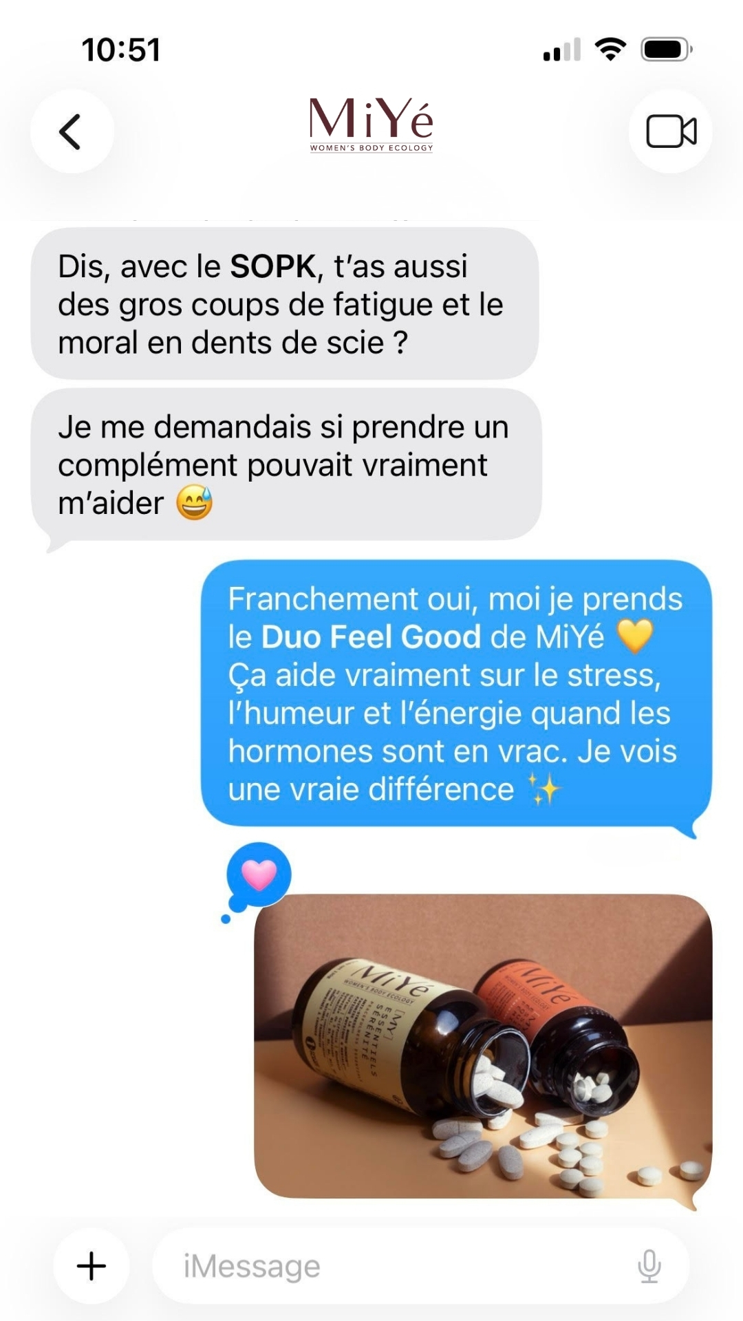 MiYé Facebook ad