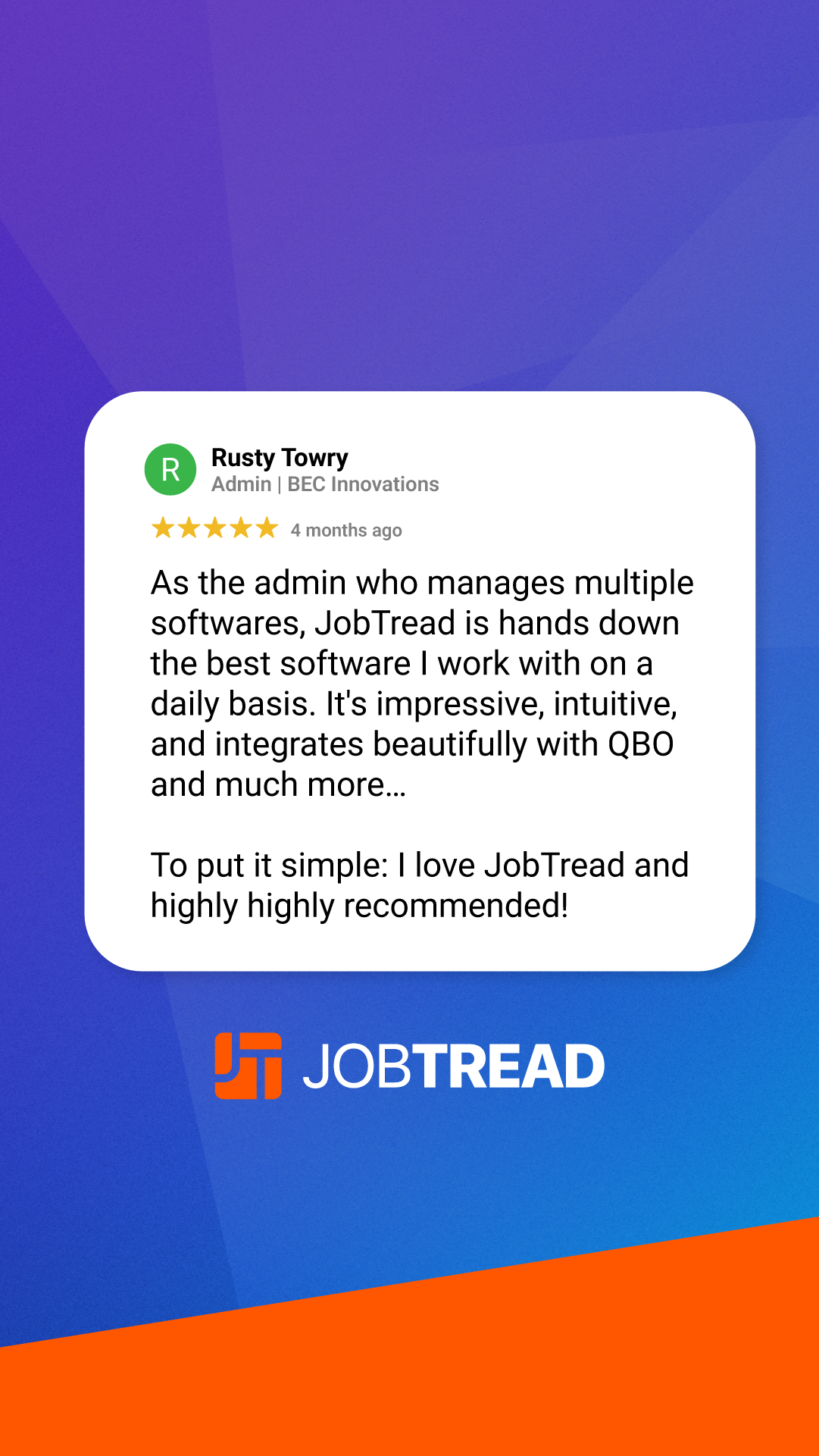 JobTread Software Facebook ad