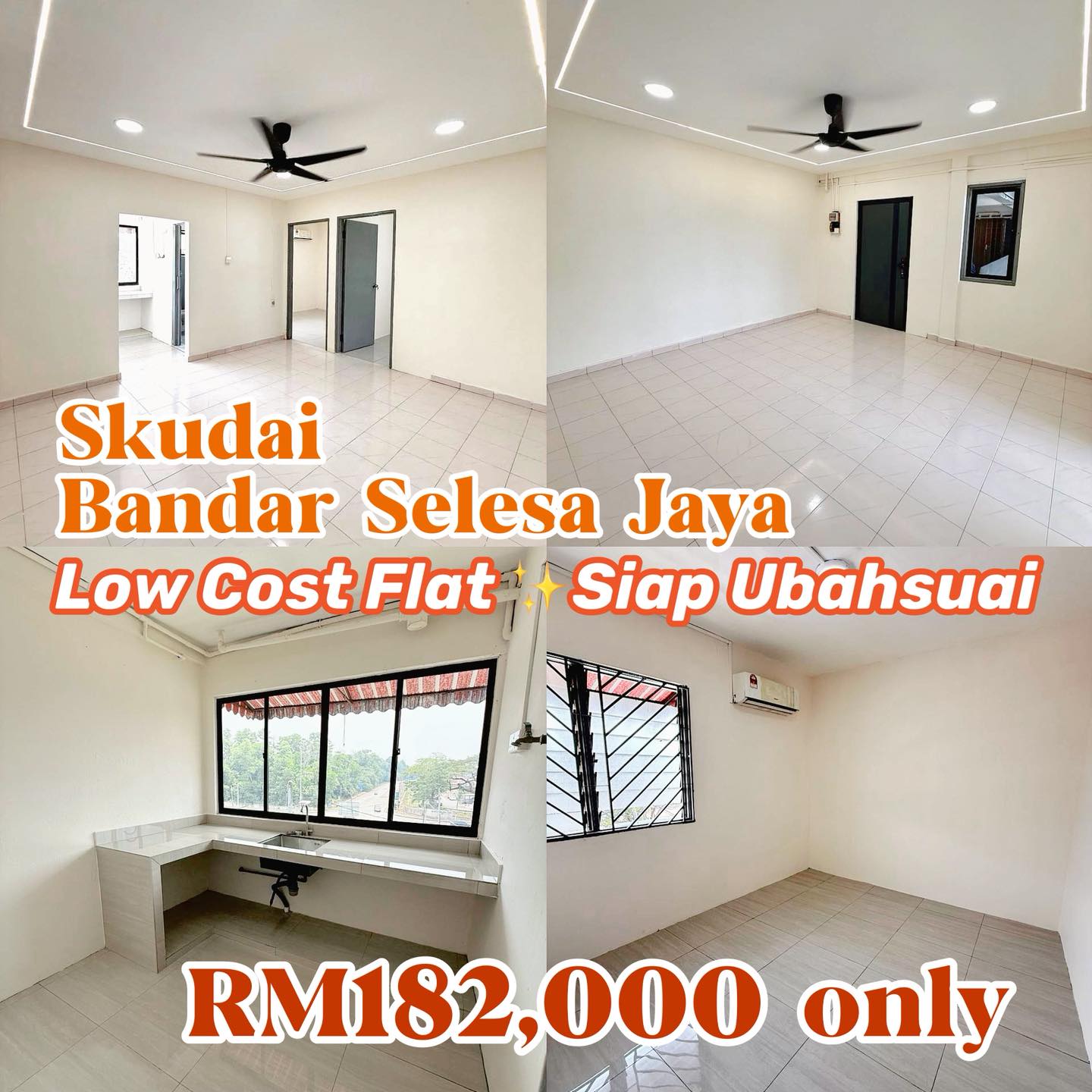Rachel Sell & Buy Johor Property Facebook ad: RM182K SAHAJA! RENOVATED + FREEHOLD + ±30 MINIT…